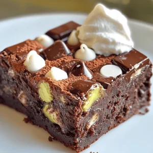 - 1 ripe avocado, mashed - 1/2 cup coconut oil, melted - 1 cup brown sugar - 2 large eggs - 1 teaspoon vanilla extract - 1/2 cup all-purpose flour - 1/3 cup unsweetened cocoa powder - 1 teaspoon baking powder - 1/2 teaspoon salt - 1/2 cup semi-sweet chocolate chips - 1/2 cup white chocolate chips - 1/4 cup dark chocolate chunks To make these tasty brownies, you start with a ripe avocado. The avocado adds a creamy texture. It also provides healthy fats. Next, you need melted coconut oil. This gives moisture and a slight coconut flavor. Brown sugar is important for sweetness and richness. Eggs help bind the mix together and add fluffiness. Don't forget vanilla extract! It adds warmth to the flavor. For the dry ingredients, use all-purpose flour and cocoa powder. They give structure and that rich chocolate taste. Baking powder helps the brownies rise. A pinch of salt balances the sweetness. Finally, the best part is the chocolate! Semi-sweet chocolate chips add extra sweetness. White chocolate chips give a nice contrast. Dark chocolate chunks add depth and richness. These ingredients come together to create a treat that is both rich and indulgent. - Preheat your oven to 350°F (175°C). - Grease an 8x8 inch baking pan or line it with parchment paper. Start with the oven. You want it hot before baking. Next, prepare your baking pan so the brownies come out easily. Greasing it helps, but parchment paper is even better. - Combine avocado, coconut oil, and brown sugar. - Beat in eggs and vanilla extract. In a large bowl, mix the ripe avocado, melted coconut oil, and brown sugar. The avocado gives these brownies a creamy base. Mix well until smooth. Then, add the eggs. Beat them in one by one, followed by the vanilla extract. This step is key for flavor. - Whisk together flour, cocoa powder, baking powder, and salt. In a separate bowl, whisk together the all-purpose flour, cocoa powder, baking powder, and salt. This mix adds structure and rich chocolate flavor to your brownies. - Gradually add dry ingredients to wet mixture. Now, slowly add the dry mix to the wet ingredients. Stir gently until just combined. Avoid over-mixing; this keeps the brownies soft and fudgy. - Fold in semi-sweet chips, white chips, and dark chunks. Time to make it even better! Gently fold in the semi-sweet chocolate chips, white chocolate chips, and dark chocolate chunks. This adds layers of chocolate flavor and texture. - Pour batter into pan and bake. - Cool before slicing. Pour the thick batter into the prepared pan. Spread it evenly with a spatula. Bake in your preheated oven for 25-30 minutes. To check doneness, insert a toothpick in the center. It should come out with a few moist crumbs. After baking, let the brownies cool for at least 10 minutes before slicing. This helps them set and makes for easier cutting. To make these brownies sweet, you can adjust the sugar levels. If you want a richer taste, try using less sugar. You can also add a pinch of sea salt to boost the chocolate flavor. For a fudgy texture, mix the batter gently. Avoid over-mixing after adding the dry ingredients. This keeps the brownies moist and chewy. Many people make common baking mistakes. One mistake is not prepping the pan well. Always grease your pan or use parchment paper. This helps with easy removal. Check for doneness by inserting a toothpick in the center. If it comes out with a few moist crumbs, your brownies are done. Avoid over-baking; this can make them dry. For serving, I like to dust the brownies with cocoa powder. It adds a nice touch. A dollop of whipped cream or a scoop of vanilla ice cream pairs perfectly. You can also add a few chocolate chips on top for garnish. This makes the brownies look even more tempting! {{image_2}} You can change the flour for these brownies. Almond flour works well if you want something nutty. If you need gluten-free options, try a gluten-free flour blend. You can also swap out the sweeteners. Honey or maple syrup can add a nice touch. Just remember, honey may make the brownies taste sweeter. Adding nuts or seeds can give your brownies a nice crunch. Walnuts or pecans are great choices. You can also try adding flavors like espresso or peppermint. A teaspoon of espresso powder boosts the chocolate flavor. A few drops of peppermint extract can create a fun twist. You can make these brownies vegan-friendly. Replace the eggs with flax eggs or applesauce. This keeps the texture rich and moist. If you're looking for low-sugar options, use less brown sugar. You can also use stevia or monk fruit sweetener. These swaps help make the brownies healthier while still tasting great. To keep your triple chocolate avocado brownies fresh, store them in an airtight container. This helps to lock in moisture and flavor. You can place a piece of parchment paper between layers to prevent them from sticking. If you want to store them for a longer time, freezing is a great option. Wrap each brownie individually in plastic wrap, then put them in a freezer bag. This method helps preserve their taste and texture. When it’s time to enjoy your brownies again, reheating is key. You can use the microwave for quick warming. Heat them for about 10-15 seconds. Check to avoid overheating, which can make them dry. Alternatively, you can use the oven. Preheat it to 350°F (175°C). Place the brownies in a baking dish and cover with foil. Heat for about 10 minutes to keep them soft and gooey. Enjoy them warm for the best taste! Using avocado in baking adds healthy fats. Avocado provides fiber and nutrients. It also replaces butter or oil, cutting down saturated fat. This means you get a rich brownie without the guilt. Plus, the creamy texture helps create a fudgy feel. You enjoy a treat that's both tasty and nourishing. Yes, if you dislike avocado, you can use applesauce or mashed banana instead. These options also give moisture and sweetness. Each choice alters the flavor a bit, but both work well in brownies. Try them to see which you prefer in your treats. To check if brownies are done, insert a toothpick in the center. If it comes out with a few moist crumbs, they are ready. If it’s wet with batter, bake a few more minutes. Remember, you want that perfect fudgy texture, so avoid over-baking. Absolutely! You can switch semi-sweet for dark chocolate or milk chocolate. Each type changes the taste and sweetness level a bit. You could even try flavored chocolate, like mint or orange, for a twist. Experiment to find your favorite chocolate combo. These brownies can fit many diets. They are naturally gluten-free if you use almond flour. For vegan options, replace eggs with flax eggs. You can also cut back on sugar or use a sugar substitute like stevia. This way, everyone can enjoy these rich, chocolatey delights! These brownies are a simple and healthy treat. We explored how to use avocado, coconut oil, and the right sugars to create a rich, fudgy texture. With tips on flavor, baking, and storage, you can make them perfect every time. Try variations to suit your tastes and dietary needs. Enjoy eating these delicious brownies guilt-free, knowing they've got better ingredients for you!