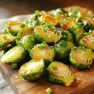 - 1 lb Brussels sprouts, trimmed and halved - 3 tablespoons olive oil - 2 tablespoons honey - 1 tablespoon Sriracha sauce - 1 tablespoon soy sauce - 1 teaspoon garlic powder - Salt and pepper to taste - Sesame seeds (for garnish) - Chopped green onions (for garnish) The key to great Honey Sriracha Brussels sprouts starts with fresh ingredients. I love using 1 pound of Brussels sprouts, trimmed and halved. This helps them cook evenly. Next, you'll need 3 tablespoons of olive oil. This oil gives the sprouts a nice crisp. For the sweet and spicy kick, grab 2 tablespoons of honey and 1 tablespoon of Sriracha sauce. You can adjust the Sriracha based on how spicy you like it. Add 1 tablespoon of soy sauce for depth of flavor. Now, let’s season these sprouts. You’ll want 1 teaspoon of garlic powder for that aromatic touch. Don’t forget salt and pepper to taste. Finally, for garnish, I sprinkle sesame seeds and chopped green onions on top. This adds a lovely crunch and color. These ingredients come together for a tasty roasted delight that’s hard to resist! - Preheat your oven to 400°F (200°C). - Trim the stem of each Brussels sprout and cut them in half. - In a small bowl, whisk together the honey, Sriracha, soy sauce, garlic powder, salt, and pepper. Mix it until it is smooth and well-combined. - In a large bowl, toss the halved Brussels sprouts with the olive oil. Make sure they are well-coated. - Pour the honey Sriracha mixture over the Brussels sprouts and toss again to coat evenly. - Spread the Brussels sprouts on a baking sheet lined with parchment paper in a single layer. - Roast them in the preheated oven for 20-25 minutes. Stir halfway through to help them cook evenly and get crispy. - When they turn golden brown and caramelized, take them out of the oven. - Let them cool for a few minutes before serving. - Garnish with sesame seeds and chopped green onions. Enjoy your tasty roasted delight! To ensure even cooking, make sure to spread the Brussels sprouts in a single layer. This helps them roast evenly. Stir them halfway through cooking for extra crispiness. If you want to adjust the spice level of Sriracha, start with less. You can add more after tasting. This way, you control the heat. If you want it milder, mix in a bit more honey. For ideal side dishes, pair these Brussels sprouts with rice or quinoa. They also go well with grilled chicken or fish. For meal prep or parties, serve these sprouts on a big platter. You can also pack them in lunch boxes. Just remember to add the sesame seeds and green onions before serving to keep them fresh. {{image_2}} You can switch up the sauces for this dish. Teriyaki sauce adds a sweet touch. Chili garlic sauce brings more heat. Both work well with Brussels sprouts. You can also swap Brussels sprouts with other veggies. Try cauliflower, broccoli, or carrots. They cook well and soak up the sauce. Each choice gives a new flavor twist. This recipe is great for various diets. For vegetarians and vegans, use maple syrup instead of honey. It keeps the sweetness without using animal products. For gluten-free options, choose a gluten-free soy sauce. Many brands offer this now. It lets everyone enjoy this tasty dish without worry. To keep your Honey Sriracha Brussels sprouts fresh, follow these steps. First, let them cool completely after cooking. This helps avoid steam buildup in the container. Next, place the Brussels sprouts in an airtight container. You can use glass or plastic; both work well. Store them in the fridge for up to four days. If you want to keep them longer, consider freezing them. Just note that freezing may change their texture. When it’s time to enjoy your leftovers, you want them crispy. The best way to reheat Brussels sprouts is in the oven. Preheat your oven to 350°F (175°C). Spread the sprouts in a single layer on a baking sheet. Heat them for about 10-15 minutes. This will help restore their crunch. You can also use an air fryer for a quicker option. Set it to 350°F (175°C) and heat for about 5-7 minutes. Enjoy them hot and crispy! Can I make this recipe ahead of time? Yes, you can prepare the Brussels sprouts ahead of time. You can wash and cut them, then store them in the fridge. Keep the sauce separate until you are ready to cook. This way, the sprouts stay fresh and crisp. How long do Brussels sprouts last in the fridge? Fresh Brussels sprouts can last about 3 to 5 days in the fridge. Store them in a plastic bag or a container with a lid. Make sure they remain dry to avoid spoilage. Can I use frozen Brussels sprouts for this recipe? You can use frozen Brussels sprouts, but they may not be as crispy. Thaw them first and pat them dry. Follow the same cooking steps, but watch the roasting time. Adjust it as needed for even cooking. In this blog post, we explored how to make delicious Honey Sriracha Brussels sprouts. We covered the main ingredients, preparation steps, and tips for the best results. I shared ways to vary the recipe and how to store leftovers. Remember, you can swap sauces or use other veggies. This dish is easy, tasty, and great for any meal. Enjoy cooking and impressing your friends with this dish! Stay creative and make it your own!