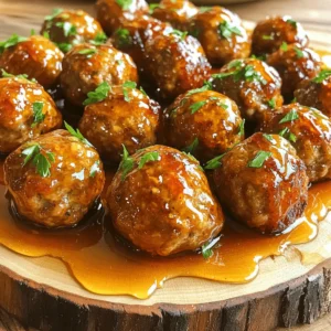 - 1 pound ground beef or turkey - 1/2 cup breadcrumbs - 1/4 cup grated Parmesan cheese - 1 large egg - 1/2 cup honey - 1/4 cup soy sauce (low sodium preferred) - 1 tablespoon rice vinegar - 2 cloves garlic, minced - 1 teaspoon dried oregano - 1 teaspoon onion powder - Salt and pepper to taste - 1/2 teaspoon crushed red pepper flakes (optional for heat) - Fresh parsley, chopped (for garnish) In this recipe, I love using either ground beef or turkey. Both work well and give great flavor. The breadcrumbs and Parmesan cheese help bind the meatballs, making them tender. I always add an egg to help hold everything together. For the sauce, honey brings sweetness. Soy sauce adds depth, and rice vinegar gives a nice tang. They blend to create a lovely glaze. Now, let’s talk about seasoning. Garlic is a must for that rich flavor. Dried oregano adds a warm taste, while onion powder gives depth. Salt and pepper bring it all together. If you like heat, add crushed red pepper flakes. Gather these ingredients, and you are ready to make delicious honey garlic meatballs! Mixing the ingredients In a large bowl, add 1 pound of ground beef or turkey. Then, mix in 1/2 cup of breadcrumbs and 1/4 cup of grated Parmesan cheese. Next, crack in 1 large egg and add 2 cloves of minced garlic. Sprinkle in 1 teaspoon of dried oregano, 1 teaspoon of onion powder, and salt and pepper to taste. Use your hands to mix everything until it’s well combined. Shaping the meatballs Now, take the mixture and shape it into small meatballs, about 1 inch in diameter. You should end up with around 20 to 25 meatballs. Try to keep them all the same size for even cooking. Combining the sauce ingredients In a separate bowl, whisk together 1/2 cup of honey, 1/4 cup of low-sodium soy sauce, and 1 tablespoon of rice vinegar. If you want some heat, add 1/2 teaspoon of crushed red pepper flakes. Mix until the ingredients are well blended. Placing meatballs in the slow cooker Place the shaped meatballs in the slow cooker in a single layer. Pour the honey garlic sauce over the meatballs, making sure they are all coated. Cooking times and settings Cover the slow cooker with its lid. Set it on low for 4 to 5 hours or on high for 2 to 3 hours. Cook until the meatballs are tender and fully cooked. Once they are done, carefully stir the meatballs to coat them in the sauce before serving. To get meatballs just right, focus on texture and flavor. Use a mix of ground meat and breadcrumbs. The breadcrumbs help keep them moist. Add grated Parmesan for a rich taste. Keep the size uniform, about one inch wide, for even cooking. A common mistake is overmixing the meat. Mix just until combined. Overmixing makes the meat tough. Also, don’t skip the egg; it acts as a binder. Slow cooking is simple with a few best practices. First, brown the meatballs in a pan if you want more flavor. This step adds depth, though it’s optional. Ensure your slow cooker is set to the right temperature. Low is best for 4-5 hours. High works for 2-3 hours. Stir the meatballs gently halfway through for even cooking. Pair these meatballs with simple sides. Steamed rice or mashed potatoes work well. Fresh veggies or a salad add color and crunch. For garnishing, sprinkle chopped parsley on top. This adds a fresh touch and looks nice. Consider serving with toothpicks for easy eating. Enjoy your meal! {{image_2}} You can switch ground beef for ground chicken or turkey. This change gives a lighter flavor. Chicken or turkey meatballs are also lower in fat. If you want, try meat alternatives like lentils or chickpeas. These options are great for plant-based diets. Just make sure to adjust cooking times since they may differ. You can change the taste by adding different spices or sauces. Try ginger for a bit of warmth. A little sesame oil can give an Asian twist. If you want more heat, add more crushed red pepper flakes. You can also mix in some barbecue sauce for a smoky flavor. Each new flavor adds a twist to the dish. These meatballs are perfect for meal prep. You can pack them with rice or veggies for lunch. They freeze well, making them great for busy days. You can toss them in pasta or serve them on sliders. Another fun idea is to make a meatball sub with cheese. This way, you can enjoy the same dish in many ways. Store leftovers in an airtight container. This keeps them fresh for up to four days. Make sure the meatballs cool down before sealing. Place them in the fridge as soon as possible. You can freeze cooked meatballs and sauce together. First, let them cool fully. Then, transfer them to freezer-safe bags or containers. Remove as much air as you can. They can last for three months in the freezer. To reheat, you have a few good options. The microwave is quick; just heat on medium power. Stir halfway through to warm evenly. The oven gives a nice texture. Heat at 350°F for about 15-20 minutes. You can also reheat them in a pan over low heat. Add a bit of water to keep them moist. Yes, you can use turkey. Ground turkey is leaner than beef. This makes it a healthier choice. Turkey has less fat, which can help lower calorie intake. It also absorbs flavors well. You still get a tasty meal while making it healthier. You can pair these meatballs with several sides. Rice is a great option. White or brown rice soaks up the sauce nicely. Noodles are also a good fit. You can serve them on a bed of noodles for a fun twist. Steamed veggies add color and nutrition. Broccoli, green beans, or carrots work well. To make this recipe gluten-free, use gluten-free breadcrumbs. Many brands offer this option now. Check labels to ensure they are certified gluten-free. You can also swap soy sauce for tamari. Tamari is a gluten-free soy sauce. This keeps all the flavors while removing gluten. This blog post covered how to make delicious honey garlic meatballs. We looked at key ingredients like ground meat, honey, and spices. Then, I shared step-by-step instructions for preparation, sauce-making, and cooking. I included tips for perfect meatballs and ideas for many serving variations. Remember, you can easily freeze leftovers or try turkey instead of beef. Meatballs offer many chances to be creative. Enjoy making them for meals that your family will love!