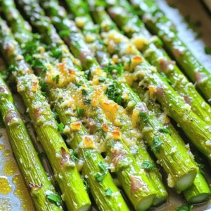 You need 1 pound of fresh asparagus. Look for bright green stalks. They should be firm and crisp. Trim the tough ends before cooking. This keeps the dish tasty and enjoyable. Use 4 cloves of garlic, minced. Garlic adds a rich, strong flavor. Mix it with 2 tablespoons of olive oil. The oil helps the garlic stick to the asparagus. It also adds a smooth taste when roasting. Add 1/4 cup of grated Parmesan cheese. This cheese gives a salty, nutty flavor. Season with salt and pepper to taste. These basic seasonings bring out the best flavors in the dish. You may add 1/4 teaspoon of red pepper flakes. This adds a bit of heat. Zest of 1 lemon gives a bright, fresh taste. Fresh parsley can be used as a garnish. It adds color and a fresh touch to the final dish. First, set your oven to 425°F (220°C). This temperature helps the asparagus roast perfectly. Preheating ensures that the cooking starts right away. Next, grab a large bowl. Add 1 pound of trimmed asparagus. Then, add 4 minced garlic cloves. Pour in 2 tablespoons of olive oil. If you like some heat, add 1/4 teaspoon of red pepper flakes. Season with salt and pepper to taste. Mix everything well. You want the asparagus to be fully coated in oil and spices. Now, spread the asparagus mixture evenly on a baking sheet. Use parchment paper to make cleanup easier. Place the sheet in the preheated oven. Roast for about 15 to 20 minutes. Stir the asparagus halfway through. This step helps it cook evenly. You want the asparagus to be tender with a slight crisp. Once the asparagus is done roasting, take the sheet out of the oven. Immediately sprinkle 1/4 cup of grated Parmesan cheese over the hot asparagus. This cheese melts and adds great flavor. Return the baking sheet to the oven for another 2 to 3 minutes. When the cheese is melted and bubbly, it's time to take it out. Zest one lemon over the top for a fresh taste. If you want, add some fresh parsley for color. Now your dish is ready to serve! When you buy asparagus, look for bright green stalks. They should be firm and straight. Avoid any that are limp or wilted. The tips should be tightly closed. If you can, buy asparagus that is in season for the best flavor. Store asparagus upright in a glass of water in the fridge. Cover the tops with a plastic bag. This helps keep it fresh for a few days. Roasting asparagus is simple but requires attention. Preheat your oven to 425°F (220°C). This high heat helps to caramelize the sugars in the asparagus. Toss the asparagus with garlic, olive oil, salt, and pepper. Spread it out on a baking sheet. Make sure they are in a single layer. This allows even cooking. Stir halfway through roasting for the best results. You want them tender, with a slight crunch. To make your dish pop, consider adding lemon zest. It brings a fresh taste that brightens the dish. Red pepper flakes add a bit of heat, if you like spice. You can also try adding different herbs like thyme or rosemary. If you want a richer flavor, use a mix of cheeses. Feta or goat cheese can work well. Get creative and enjoy exploring new flavors! {{image_2}} If you want to switch up the flavor, try different cheeses. Grated Pecorino Romano works well. It has a strong taste that pairs nicely with asparagus. Nutritional yeast is a great dairy-free option. It adds a cheesy flavor without using cheese. You could also use feta for a tangy twist. Just crumble it on top after roasting. Herbs can change the taste of your dish. Try fresh thyme or rosemary for a fragrant touch. Oregano adds a warm flavor that blends well with garlic. For a kick, add chili powder or smoked paprika. These spices can enhance the overall flavor profile. Fresh lemon thyme can also brighten the dish. Making this dish fit your diet is easy. If you're vegan, use olive oil and nutritional yeast. Skip the cheese, and you still have a tasty side. For gluten-free options, this recipe is already safe. Just ensure your olive oil is pure. You can also adjust the salt for low-sodium diets. This dish can fit many diets while still being delicious. After enjoying your roasted garlic Parmesan asparagus, store any leftovers right away. Let the asparagus cool to room temperature first. Then, place it in an airtight container. This keeps it fresh and tasty for a few days. You can keep it in the fridge for up to three days. If you plan to eat it later, avoid adding the Parmesan cheese until you reheat it. When it's time to enjoy your leftovers, reheating is key. The best method is to use the oven. Preheat it to 350°F (175°C). Place the asparagus on a baking sheet. Heat for about 10 minutes. This method helps keep the asparagus crispy. You can also use a microwave, but it may make the asparagus soggy. If you choose the microwave, heat it in short bursts. Check often to avoid overcooking. Freezing roasted asparagus is a great way to save it for later. First, let the asparagus cool completely. Then, spread it out on a baking sheet in a single layer. Freeze it for about an hour. This prevents it from sticking together. After that, transfer the asparagus to a freezer bag. Squeeze out as much air as possible. You can freeze it for up to three months. When you’re ready to eat it, thaw it in the fridge overnight before reheating. Asparagus is done when it is tender and slightly crispy. This usually takes about 15-20 minutes at 425°F. You should stir it halfway through to cook evenly. When you see the tips are a bit brown, it's ready. You can also poke a piece with a fork to check for tenderness. Yes, you can use frozen asparagus, but it may not be as crisp. Frozen asparagus tends to be softer after cooking. If you choose this option, reduce the roasting time a bit. You want it warmed through and not mushy. Roasted Garlic Parmesan Asparagus pairs well with many dishes. You can serve it with grilled chicken, steak, or fish. It also goes well with pasta or rice dishes. The flavor of the asparagus adds a nice touch to any meal. Yes, Roasted Garlic Parmesan Asparagus is a healthy side dish. Asparagus is low in calories and high in vitamins. It provides fiber, which is good for digestion. The olive oil and garlic add healthy fats and flavor without excess calories. Roasting asparagus is simple and rewarding. We covered its fresh ingredients, like garlic, oil, and Parmesan. You learned step-by-step how to perfect your roast. We also shared storage tips and variations to suit your taste. As you explore this dish, remember to have fun and try new flavors. Enjoy your culinary journey with roasted asparagus!
