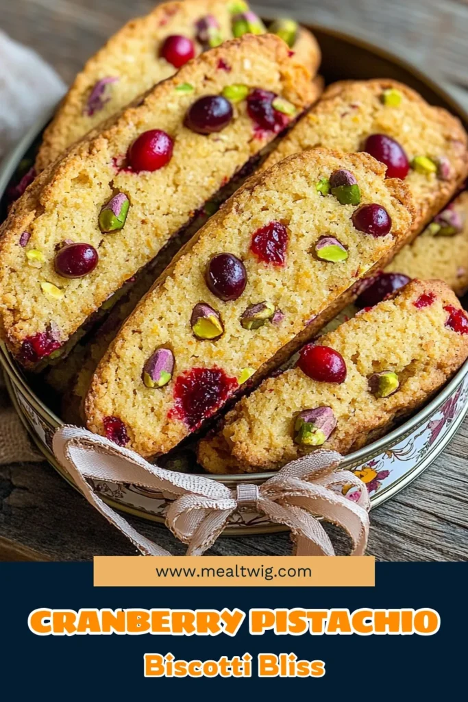 Indulge in the sweet and nutty flavors of Cranberry Pistachio Biscotti with this simple recipe! Perfect for gifting or enjoying with your favorite beverage, these crunchy treats are easy to make and bursting with flavor. Follow the straightforward steps to whip up a batch that will impress your friends and family. Click through to explore the full recipe and add this delightful biscotti to your baking repertoire today!