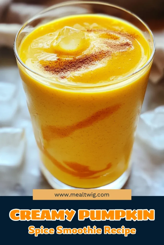Indulge in the delicious flavors of fall with this Pumpkin Spice Protein Smoothie! Packed with nutrients and made with simple ingredients like pumpkin puree, banana, and your choice of milk, this smoothie is perfect for a healthy breakfast or snack. Blend it up in just 5 minutes and savor all the cozy vibes. Click to discover the full recipe and enjoy a tasty treat today! #PumpkinSpice #HealthySmoothie #FallRecipes #ProteinSmoothie