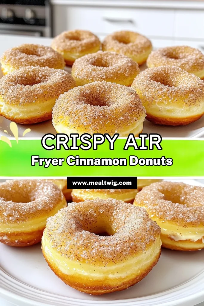 Indulge in these delicious Air Fryer Cinnamon Sugar Donuts that are easy to make and perfect for any occasion! With simple ingredients and a quick prep time, you'll love the fluffy texture and sweet cinnamon coating. These donuts are a healthier twist on a classic treat! Click to explore the full recipe and treat yourself to a delightful batch today. #AirFryerDonuts #CinnamonSugarDonuts #HealthyTreats #BakingJoy