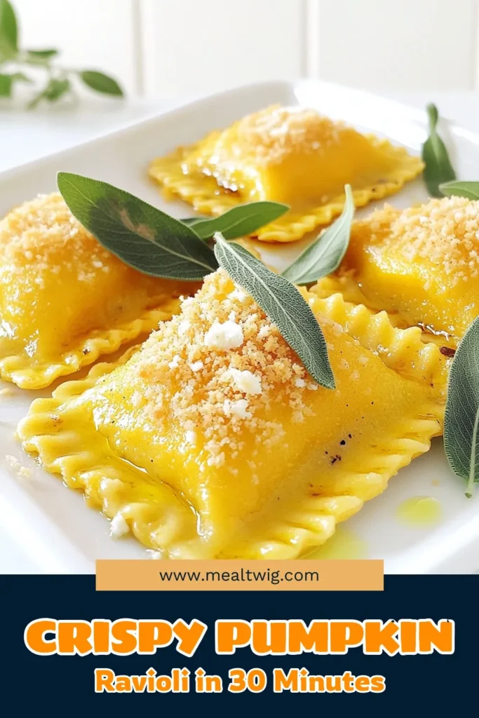 Indulge in the flavors of autumn with this Crispy Pumpkin Ravioli Delight! This simple yet delicious recipe features pumpkin puree and creamy ricotta wrapped in crispy pasta, perfect for any occasion. Follow our easy steps to create this delightful dish in your air fryer. Click through for the full recipe and impress your friends and family with a homemade meal that’s bursting with flavor. #PumpkinRavioli #FallCooking #AirFryerRecipes #PastaLovers