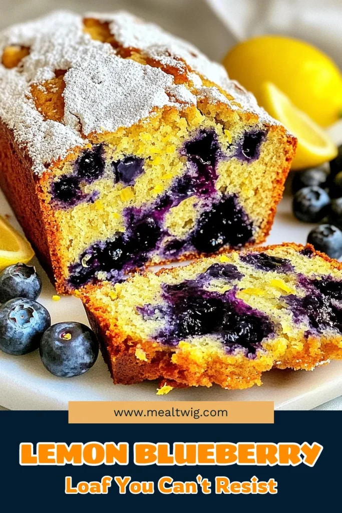 Indulge in a slice of heaven with this Blueberry Lemon Yogurt Loaf! This easy recipe combines the tartness of fresh blueberries with a zesty lemon flavor, resulting in a moist and delicious treat perfect for any occasion. With simple ingredients and straightforward steps, you can whip up this delightful loaf in no time. Click through to discover the full recipe and elevate your baking game today! #BlueberryLemonLoaf #BakingFromScratch #EasyRecipes #YummyDesserts