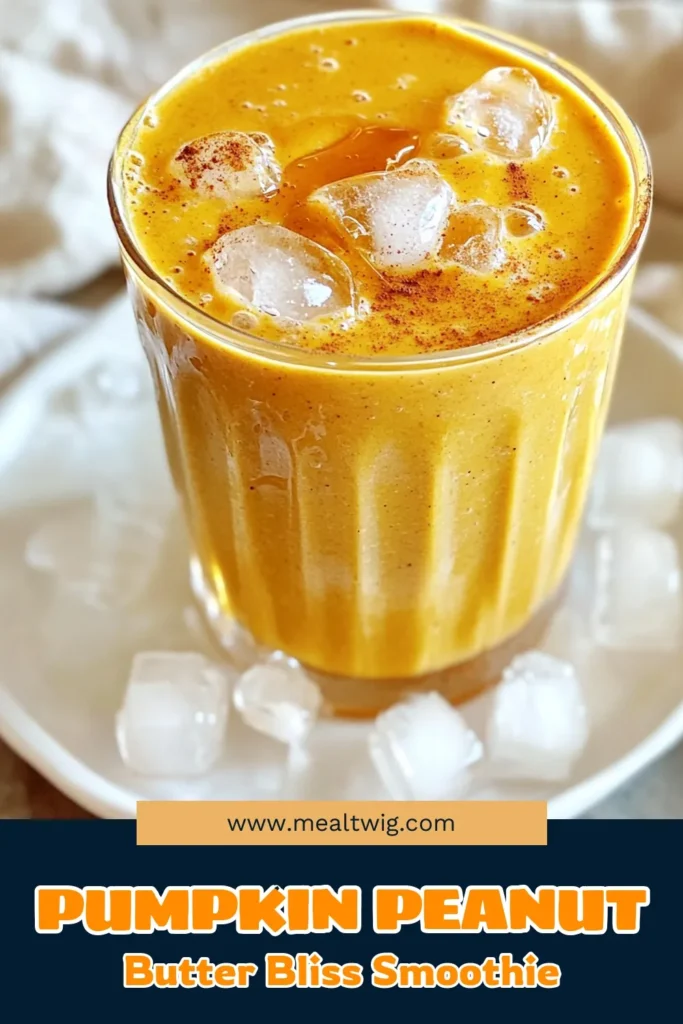 Savor the flavors of fall with this delicious Peanut Butter Pumpkin Smoothie! Packed with nourishing ingredients like pumpkin puree, banana, and creamy peanut butter, this easy recipe is perfect for a quick breakfast or a satisfying snack. In just 5 minutes, you can whip up a refreshing drink that’s bursting with seasonal spices. Click through to explore the full recipe and bring a taste of autumn to your kitchen! #HealthyRecipes #SmoothieRecipe #PumpkinSpice #FallFavorites