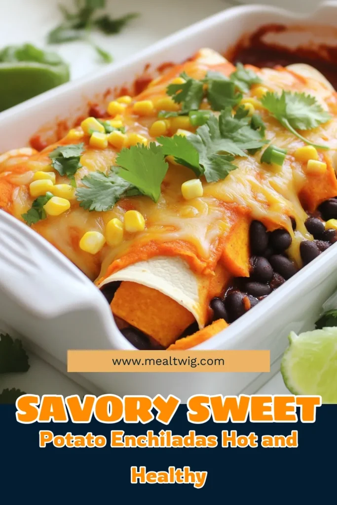 Discover a delicious way to enjoy Sweet Potato Black Bean Enchiladas that are packed with flavor and nutrients! This easy recipe combines sweet potatoes, black beans, and corn, all wrapped in warm tortillas and topped with cheesy goodness. Perfect for a weeknight dinner or meal prep. Click through for the full recipe and tips to make this dish a hit at your table. Don't miss out! #SweetPotatoEnchiladas #HealthyEating #PlantBased #DinnerIdeas