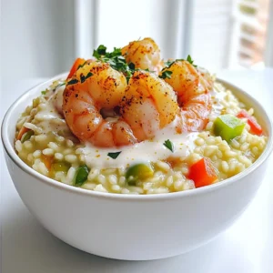 - 1 pound large shrimp, peeled and deveined - 1 cup Arborio rice - 4 cups low-sodium chicken broth - 1 medium onion, finely chopped - 3 garlic cloves, minced - 1 red bell pepper, diced - 1 green bell pepper, diced - 1 tablespoon Cajun seasoning - 1 cup heavy cream - 1 cup grated Parmesan cheese - 2 tablespoons olive oil - Salt and pepper to taste - Fresh parsley for garnish Gathering these ingredients is the first step to making creamy Cajun shrimp risotto. You will need fresh shrimp for the best flavor. The Arborio rice gives the dish its creamy texture. Low-sodium chicken broth keeps the dish flavorful without being too salty. Onions and garlic provide a great base flavor. The red and green peppers add color and crunch. Cajun seasoning is key for that spicy kick. Heavy cream and Parmesan cheese create a rich, smooth finish. Make sure to have olive oil for sautéing and salt and pepper to taste. Fresh parsley will brighten your dish when you serve it. Once you have everything, you’re ready to create a dish that warms the heart and excites the taste buds. This recipe is easy, and you can enjoy it in just 35 minutes. First, you need a large pot. Heat two tablespoons of olive oil over medium heat. Add one chopped onion and sauté until it turns clear, about 3-4 minutes. Next, toss in three minced garlic cloves. Cook for one more minute until you smell that great aroma. Now, add one diced red bell pepper and one diced green bell pepper. Cook until they soften, which takes about 3-5 minutes. Now it’s time for the shrimp! Add one pound of peeled and deveined shrimp to the pot. Season it with one tablespoon of Cajun seasoning. Cook the shrimp until they turn pink, about 3-4 minutes. Once cooked, take the shrimp mixture out of the pot and set it aside. In the same pot, add one cup of Arborio rice. Toast the rice for 2-3 minutes while stirring often. This helps the rice absorb flavors. Gradually pour in four cups of low-sodium chicken broth, one cup at a time. Keep stirring until the liquid is mostly gone before adding more. Do this for about 18-20 minutes. The rice should become creamy and tender. Stir in one cup of heavy cream and one cup of grated Parmesan cheese. Mix until the cheese melts and the risotto is rich. Now, return the cooked shrimp mixture to the pot. Stir well to combine everything. Season it with salt and pepper to taste. Let it sit for a couple of minutes before serving. You can garnish with fresh parsley for a nice touch. Enjoy your delicious dish! To make creamy risotto, stirring is key. You need to stir often. This helps the rice release its starch. Starch makes the risotto rich and smooth. Also, add broth slowly. Pour in one cup at a time. Wait until the rice absorbs the liquid before adding more. This method takes time but is worth it. Seasoning brings out the dish's best flavors. Start with Cajun seasoning. You can adjust it based on your taste. If you like it spicy, add more. If you prefer it mild, use less. Taste as you go. Balance the spices with salt and pepper. This gives your risotto the perfect kick. Garnishing your risotto adds a nice touch. Chopped parsley makes a great finish. It adds color and fresh flavor. For sides, think simple. A light salad pairs well. You can also serve crusty bread alongside. These options make your meal even better. {{image_2}} You can swap shrimp for chicken or vegetables. Chicken thighs work well here. Just cut them into small pieces and cook until they are golden brown. If you like veggies, try using mushrooms, zucchini, or asparagus. Cook them until they are soft and mix them in with the risotto. Both options add great flavor and texture. Adjust the Cajun seasoning to fit your taste. If you like it spicy, add more seasoning. If you prefer it mild, use less. You can also add a pinch of cayenne pepper for extra heat. Taste as you go to find your perfect balance. This way, everyone at your table can enjoy the dish. To make this dish vegan-friendly, skip the heavy cream and Parmesan cheese. Use coconut milk or a plant-based cream instead. For the cheese, try nutritional yeast for a cheesy flavor without dairy. This way, you can enjoy a creamy risotto while keeping it plant-based. To store leftovers, let the risotto cool down. Use an airtight container to keep it fresh. Place it in the fridge. It will last for up to three days. When you are ready to eat, check for any off smells or changes in texture. If you want to freeze risotto, first cool it completely. Portion it into freezer-safe bags or containers. Remove as much air as you can to prevent freezer burn. This risotto can be frozen for up to three months. Write the date on the bag or container for easy tracking. To reheat risotto, add a splash of broth or cream. This keeps it creamy. You can use a saucepan over low heat or the microwave. Stir often to ensure even heating. Avoid high heat, so it doesn't dry out. Enjoy your creamy dish just like when it was fresh! Yes, you can make this risotto ahead of time. Cook it fully and let it cool. Store it in an airtight container in the fridge for up to three days. When ready to eat, reheat it on the stove. Add a splash of broth or cream to keep it creamy. To make a vegetarian version, skip the shrimp. Use mushrooms or zucchini as a protein alternative. You can also add more veggies, like spinach or peas, for flavor and nutrition. Ensure you use vegetable broth instead of chicken broth for a fully plant-based dish. If your risotto is too thick, add more broth or water. Heat it gently while stirring until it reaches your desired consistency. Remember, risotto should be creamy, not dry. Adding a bit of extra cream can also help achieve that rich texture. Arborio rice is best for risotto. It has a high starch content, which gives risotto its creamy texture. Other short-grain rice can work, but they may not produce the same results. For the best flavor and texture, I recommend sticking with Arborio rice. This blog post offered a simple yet delicious risotto recipe. We covered key ingredients, from shrimp to cheese. You learned how to sauté, cook shrimp, and prepare creamy risotto. Tips for seasoning and serving made it even better. We also discussed variations, storage, and FAQs for your convenience. Now you can create a tasty dish that fits your taste. Enjoy cooking, and share your risotto with friends and family!