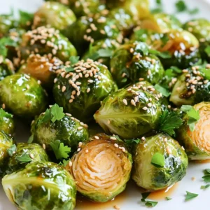 When making Air Fryer Honey Garlic Brussels Sprouts, you need fresh and tasty ingredients. Here’s what you will need: - Fresh Brussels sprouts - Olive oil - Honey and garlic - Soy sauce alternatives - Seasonings and garnishes Fresh Brussels Sprouts: Choose 1 pound of Brussels sprouts. Look for bright green ones. Trim and halve them for even cooking. Olive Oil: You will need 2 tablespoons of olive oil. This helps them crisp up nicely. Honey and Garlic: Use 3 tablespoons of honey and 2 cloves of minced garlic. This mix gives the sprouts a sweet and savory flavor. Soy Sauce Alternatives: One tablespoon of soy sauce works well. You can use tamari. This is great if you need a gluten-free option. Seasonings and Garnishes: Add salt and pepper to taste. For some heat, include 1/4 teaspoon of crushed red pepper flakes. Finally, garnish with sesame seeds and fresh parsley to make your dish look nice. These ingredients combine to create a delightful dish that is both easy to make and full of flavor. Enjoy your cooking! First, set your air fryer to 375°F (190°C). This is the perfect temperature for crisping up those Brussels sprouts. Let it preheat for about 5 minutes. Preheating helps cook them evenly and brings out their best flavor. Grab 1 pound of Brussels sprouts. Trim off the ends and cut them in half. Place them in a large bowl. Add 2 tablespoons of olive oil, salt, and pepper to taste. Mix well until each sprout is coated nicely. This step adds flavor and helps them crisp up in the air fryer. In a small bowl, whisk together 3 tablespoons of honey, 2 cloves of minced garlic, and 1 tablespoon of soy sauce. If you like a little heat, add 1/4 teaspoon of crushed red pepper flakes. This sauce will give your Brussels sprouts a sweet and savory kick. Now, add the Brussels sprouts to the air fryer basket in a single layer. Cook them for 10 minutes. Remember to shake the basket halfway through cooking. This ensures they cook evenly and get that nice golden color. After 10 minutes, carefully remove the basket. Drizzle the honey garlic sauce over the Brussels sprouts. Toss them gently to coat them well. Return the Brussels sprouts to the air fryer and cook for another 5 minutes. They should look crispy and delicious when done. Once cooked, transfer the Brussels sprouts to a serving dish. For a beautiful finish, sprinkle with sesame seeds and chopped fresh parsley. These add a nice touch and make your dish pop. Enjoy your tasty air fryer honey garlic Brussels sprouts! Set your air fryer to 375°F (190°C). This temperature cooks the Brussels sprouts evenly. It helps them become tender inside while staying crispy outside. Preheating for five minutes is key. This step ensures the sprouts start cooking right away. To achieve that perfect crunch, make sure to space the Brussels sprouts out in the basket. If they overlap, they won’t crisp up well. Toss them in olive oil, salt, and pepper for flavor. Shaking the basket halfway through cooking helps them cook evenly. You can tweak the sweetness to fit your taste. If you want it sweeter, add more honey. For a less sweet dish, reduce the amount of honey. The garlic and soy sauce balance the sweetness. Adding crushed red pepper flakes gives a nice kick. Start by trimming the ends of the Brussels sprouts. Cut them in half to help them cook faster. Wash them well under cold water. Dry them thoroughly to ensure they crisp up. Following these tips makes a big difference in texture and flavor. {{image_2}} You can mix in other veggies for extra flavor. Try adding carrots, broccoli, or bell peppers. Cut them to match the size of the Brussels sprouts. This way, they cook evenly. The air fryer will give everything a nice crisp. If you want to swap honey, use maple syrup or agave. These sweeteners work well and add their own unique taste. Adjust the amount based on how sweet you want your dish. Just remember, some sweeteners are thinner than honey, so it may change the sauce's texture. Want some heat? Add more crushed red pepper flakes. You can also mix in hot sauce for a spicy kick. Start small and taste as you go. This will help you find the perfect balance of sweet and spicy. For a vegan twist, replace honey with maple syrup. The flavor will still be sweet and tasty. Check your soy sauce brand to ensure it's vegan. This way, you can enjoy a delicious dish that fits your diet. Store leftover honey garlic Brussels sprouts in an airtight container. They stay fresh for about 3 days in the fridge. Make sure they cool down to room temperature before sealing them. This prevents moisture buildup, which can make them soggy. You can freeze these Brussels sprouts if you want to save them. Place them in a freezer-safe bag. They will last for about 2 months in the freezer. When you’re ready to eat, thaw them in the fridge overnight. To reheat, use the air fryer for the best results. Set it to 350°F (175°C) for about 5 minutes. This keeps them crispy. You can also microwave them, but they may lose some crunch. Enjoy them warm, just like when they were fresh! Brussels sprouts take about 15 minutes in the air fryer. First, cook them for 10 minutes. Then, add the honey garlic sauce and cook for another 5 minutes. This method gives you crispy, tasty sprouts. Yes, you can use frozen Brussels sprouts. Just remember they may need a bit more cooking time. Thaw them first for best results. This helps them cook evenly and get crispy. Honey garlic Brussels sprouts pair well with many dishes. You can serve them with grilled chicken or fish. They also go great with rice or quinoa for a complete meal. Try them alongside roasted meats for a festive touch. To make this recipe gluten-free, use tamari instead of soy sauce. Tamari is a great gluten-free option. Just check the label to ensure it is certified gluten-free. This small change keeps the dish delicious and safe for those with gluten intolerance. You can easily double this recipe. Just make sure your air fryer can handle the extra volume. Cook the sprouts in batches if needed. This way, they will all turn out crisp and tasty! In this blog, we explored the essential ingredients for making honey garlic Brussels sprouts. We covered each step, from preheating the air fryer to serving ideas. Remember, getting crispy Brussels sprouts is key, and you can adjust the sweetness to your taste. Whether you want to add new vegetables or try a vegan option, the choices are endless. Your honey garlic Brussels sprouts can be a hit at any meal. Enjoy experimenting with flavors and sharing your delicious creations!