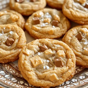 - 1 cup unsalted butter - 1 cup packed brown sugar - 1/2 cup granulated sugar - 2 large eggs - 2 teaspoons vanilla extract - 2 1/2 cups all-purpose flour - 1 teaspoon baking soda - 1/2 teaspoon salt - 1 cup toffee bits - 1/2 cup semi-sweet chocolate chips (optional) You can swap unsalted butter for salted butter. Just cut back on the added salt. For sugar, you can use coconut sugar or maple sugar for a different taste. If you need gluten-free options for flour, use a 1:1 gluten-free blend. Using quality toffee bits makes a big difference. I recommend using Heath bits for their rich taste. If you want to add chocolate, semi-sweet chocolate chips work well. The type of butter you use also affects the flavor. Always choose good-quality butter for the best results. To make brown butter, melt the unsalted butter in a saucepan over medium heat. Stir it often. Keep cooking until it turns golden brown. This should take about 5 to 7 minutes. You’ll know it’s ready when it smells nutty and looks dark. Remove it from heat and let it cool for a few minutes. In a large bowl, mix the brown butter with brown sugar and granulated sugar. Use a whisk to blend them until smooth. Add the eggs one at a time. Then, pour in the vanilla extract. Mix until everything is combined well. Make sure the butter is not too hot; you don’t want to cook the eggs. In another bowl, whisk together the all-purpose flour, baking soda, and salt. Gradually add this mix to the wet ingredients. Stir gently until just combined. Be careful not to overmix, as this can make the cookies tough. Stop mixing as soon as you no longer see dry flour. Chilling the dough helps the cookies keep their shape. Cover the bowl with plastic wrap and put it in the fridge. Chill for at least 30 minutes. This step also helps improve the flavors. It gives the ingredients time to blend nicely. Preheat your oven to 350°F (175°C) and line a baking sheet with parchment paper. Scoop rounded balls of dough onto the sheet. Leave about 2 inches between each ball. Bake for 10 to 12 minutes. The edges should be lightly golden. The centers may look soft but will firm up while cooling. Let the cookies cool on the baking sheet for about 5 minutes. Then transfer them to a wire rack. This helps them cool fully. For serving, arrange them on a pretty plate. You can sprinkle a little sea salt on top for extra flavor. Enjoy with a glass of milk for the best treat! To achieve soft and chewy cookies, use more brown sugar than white sugar. Brown sugar adds moisture. For crunchier cookies, increase the granulated sugar. Chilling the dough is key. It helps the cookies hold their shape. Chill for at least 30 minutes. This also enhances flavor. Overbaking is a common error. To prevent it, watch the edges. They should be golden, while the center looks slightly underbaked. Remove cookies from the oven and let them finish cooking on the sheet. Measuring ingredients is crucial. Use a kitchen scale for accuracy. Incorrect amounts can change the texture. Always level off dry ingredients with a straight edge. Adding spices can elevate your cookies. A pinch of cinnamon or a dash of nutmeg works well. You can also try almond or peppermint extract for a unique twist. Mix-ins add fun flavors. Besides toffee bits, consider nuts or dried fruit. Chocolate variations like dark or white chocolate chips can create new tastes. Experiment and find your perfect mix! {{image_2}} You can change the chocolate in these cookies. Dark chocolate gives a rich taste. It adds a nice contrast to the sweet toffee. Semi-sweet chips work well too. They melt beautifully and balance the flavors. If you want something different, switch to white chocolate. It pairs nicely with toffee bits. The creamy sweetness of white chocolate makes the cookies extra special. You can mix and match these options based on your taste. You might want to add nuts or dried fruit for extra flavor. Chopped pecans or walnuts add crunch and richness. Dried cherries or cranberries bring a fruity twist. Both options will make your cookies unique. Consider trying different candy types as well. You can swap out toffee bits for butterscotch or peanut butter chips. Each choice changes the cookie's taste and texture. Be bold and experiment; you may find a new favorite! For holiday baking, you can add seasonal spices. A pinch of cinnamon or nutmeg can warm up the flavors. These spices work well with the butter and toffee. You can also use vanilla bean instead of extract for a richer taste. It's easy to adapt this recipe for festive occasions. Shape the cookies into holiday forms or sprinkle colored sugar on top. These small changes make your cookies stand out on any dessert table. Make your holiday baking fun and flavorful! To keep your brown butter toffee cookies fresh, use airtight containers. Glass jars or plastic containers work great. Line them with paper towels to absorb moisture. This helps keep your cookies from getting soft. Store them at room temperature away from sunlight. This way, they stay delicious for days. You can freeze the cookie dough for later use. First, scoop the dough into balls. Place them on a baking sheet and freeze until firm. Once frozen, transfer the balls to a zip-top bag. Press out as much air as you can. This way, you can bake fresh cookies anytime. When you are ready to bake, just take the dough from the freezer. Let it thaw in the fridge for a few hours. You can also bake the cookies straight from the freezer. Just add a couple of extra minutes to the baking time. Baked cookies last about a week at room temperature. They may last a bit longer if you store them properly. Keep an eye out for signs of spoilage. If they smell off or feel too hard, it’s best to toss them. Always trust your senses; if they don’t taste right, don’t eat them! Brown butter is made by cooking butter until it turns golden brown. You will see small brown bits forming at the bottom of the pan. This process creates a nutty, rich flavor. The browning adds depth to your cookies. It changes the taste from creamy to a warm, toasty flavor. This enhances the overall experience of eating the cookies. Yes, you can make these cookies ahead of time. Store the cookie dough in the fridge for up to three days. You can also freeze the dough for up to three months. Just scoop the dough into balls, wrap them well, and place them in a freezer-safe bag. When ready, bake them straight from the freezer. While you can use margarine, it will change the taste and texture. Margarine has a different fat content, which may make the cookies less rich. They might turn out softer and less flavorful. Butter gives the best taste and a nice crisp edge. To check if the cookies are done, look for lightly golden edges. The centers may look soft but will firm up as they cool. You can also gently touch the top. If it springs back, they are done. Take them out of the oven to cool on the baking sheet for five minutes. If your dough is too sticky, chill it for a bit. Place it in the fridge for around 20-30 minutes. This helps firm it up. If it’s still sticky, add a little more flour, one tablespoon at a time, until it reaches a good consistency. This blog post covered everything you need for perfect cookies. We explored ingredients, from great butter to tasty toffee. You learned how to brown butter and mix techniques for the best texture. Chilling the dough and baking tips helped ensure those cookies come out just right. I shared ways to boost flavor and avoid common mistakes. Remember, small changes can make a big difference. Enjoy creating your cookies, and don't hesitate to experiment with fun twists. Happy baking!