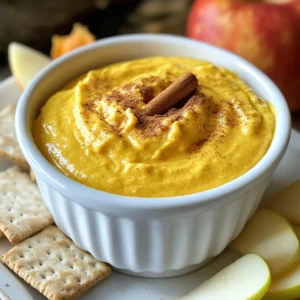 - 1 cup canned pumpkin puree - 1 cup cream cheese, softened - 1/2 cup powdered sugar - 1 teaspoon ground cinnamon The main ingredients in this dip are simple and easy to find. Canned pumpkin puree gives the dip a rich flavor and smooth texture. You can use any brand you like. Cream cheese adds creaminess. It should be softened to mix easily. Powdered sugar sweetens the dip. You can adjust the amount to your taste. Ground cinnamon brings warmth and spice. This spice makes the dip feel cozy and festive. - Graham crackers - Apple slices - Vanilla wafer cookies Now, let’s talk about what to dip in this tasty pumpkin dip. Graham crackers are a great choice. They add crunch and sweetness. Apple slices are fresh and crisp. They balance the creamy dip. Vanilla wafer cookies are another fun option. They bring a light vanilla flavor. You can choose one or mix them all for a fun experience. Enjoy the dip with your favorite dippers! {{ingredient_image_1}} 1. Start by mixing the cream cheese and powdered sugar. 2. Place them in a bowl and beat together. Use an electric mixer for best results. Keep mixing until smooth and creamy. 3. Next, add the canned pumpkin puree to the mix. Beat again until the mixture is fully combined. It should be smooth and rich. 4. Now, sprinkle in the ground cinnamon. Mix it well until everything is evenly blended. Taste it to see if you need more sweetness. 1. Once mixed, transfer the dip to a serving bowl. 2. Cover it and refrigerate for at least 30 minutes. This helps the flavors blend perfectly. 3. When ready to serve, take it out and enjoy it chilled. I love pairing it with graham crackers, apple slices, or vanilla wafer cookies. Each dip brings a lovely crunch! To get the best texture for your dip, start with room temperature cream cheese. Cold cream cheese can make it hard to blend well. Softened cream cheese mixes smoothly with the pumpkin. This gives your dip a creamy and light feel. Next, beat the mixture until it is well combined. Use an electric mixer on medium speed. This helps achieve the right consistency. You want it to be smooth, not too thick or too runny. It should hold its shape when you scoop it out. You might want to adjust the sweetness of your dip. Taste it after mixing and see if it needs more sugar. If you like it sweeter, add a little more powdered sugar. Start with a tablespoon and mix again. Taste it to see if it’s just right. Adding spices or extracts can really boost the flavor. Besides cinnamon, consider adding a pinch of nutmeg or ginger. These spices bring warmth and depth. You could also stir in a splash of vanilla extract. This extra flavor makes your pumpkin dip even more special. Pro Tips Use Fresh Pumpkin: For an extra depth of flavor, try using fresh roasted pumpkin instead of canned puree. Simply roast the pumpkin, scoop out the flesh, and blend until smooth. Chill Before Serving: Allowing the dip to chill for at least 30 minutes enhances its flavors. The wait is worth it for a creamier and more flavorful dip. Customize the Spices: Feel free to experiment with spices like nutmeg or ginger. These can add a unique twist to the traditional pumpkin flavor. Perfect Dippers: Besides graham crackers and apple slices, consider using pretzels for a sweet and salty combination that pairs beautifully with the dip. {{image_2}} You can make your pumpkin dip even tastier by adding a few twists. One easy way is to include vanilla extract. Just add a teaspoon when mixing in the pumpkin. This gives the dip a warm, sweet flavor. Another fun option is to use different spices. Try adding a pinch of nutmeg or ginger. Nutmeg adds a cozy taste, while ginger brings a bit of zing. Each spice changes the dip's flavor and makes it unique. If you want to make this dip dairy-free, swap the cream cheese with a dairy-free cream cheese. Many brands offer good options that taste great. You can still enjoy the dip without the dairy! For those who need sugar substitutes, you can use options like stevia or erythritol. These sweeteners work well in place of powdered sugar. Just keep tasting as you mix to get the sweetness just right. To keep your pumpkin dip fresh, store it in the fridge. Place it in an airtight container. This helps keep the dip from drying out. You can also cover it tightly with plastic wrap. Make sure it touches the dip to lock in moisture. The dip will stay good for about 3 to 5 days in the fridge. If you notice any changes in smell or color, it's best to throw it out. You won’t need to heat this dip. It tastes great cold! If the dip seems too thick after chilling, stir in a little cream cheese or pumpkin puree. This will help restore the creamy texture. Serve it chilled with your favorite dippers like apple slices or graham crackers. You can also add a sprinkle of cinnamon on top for a nice touch. Enjoy your tasty treat! You can store pumpkin dip in the fridge for up to five days. Make sure to keep it in an airtight container. This will help keep it fresh and tasty. Before serving, give it a quick stir. If the dip seems too thick, add a little cream cheese or pumpkin puree. Yes, you can freeze pumpkin dip, but it may change in texture. To freeze, place it in a freezer-safe container. Leave some space for expansion. When you want to use it, thaw the dip in the fridge overnight. Mix it well before serving. You can get creative with your pumpkin dip! Try using it as a spread for toast or bagels. It also works well with pancakes or waffles. You can even swirl it into yogurt for a tasty breakfast. This blog covered how to make a tasty pumpkin dip. We explored the main ingredients, like pumpkin puree and cream cheese. You learned step-by-step instructions for prepping and chilling your dip. I also shared tips for perfecting the texture and enhancing flavors. We looked at fun variations and how to store your dip well. In the end, making pumpkin dip is simple and fun. Enjoy sharing it at your next gathering!