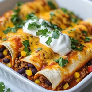 Ground Beef Enchiladas Hearty and Flavorful Meal