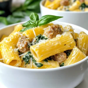 Creamy Sausage Rigatoni Rich and Flavorful Dish