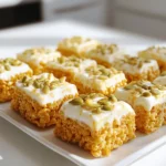 For these tasty Pumpkin Spice Rice Krispie Treats, you will need: - 4 cups Rice Krispies cereal - 5 tablespoons unsalted butter - 1 package (10 ounces) miniature marshmallows - 1 teaspoon pumpkin pie spice - 1/2 cup canned pumpkin puree - 1 teaspoon vanilla extract - 1/2 cup white chocolate chips (optional) - 1/4 cup pumpkin seeds (optional, for topping) These ingredients come together to create a fun and festive treat that is easy to make. The pumpkin puree adds a rich flavor, while the pumpkin pie spice gives it that warm, autumn taste. When buying these ingredients, I recommend using high-quality brands for the best flavor: - Rice Krispies: Kellogg's is the classic choice. - Miniature Marshmallows: Look for Jet-Puffed for consistent results. - Unsalted Butter: Choose brands like Land O'Lakes for creamy goodness. - Canned Pumpkin: Libby's offers a great flavor and smooth texture. Using these brands can help you achieve the best taste and texture for your treats. To make your treats even more special, consider these add-ins: - White chocolate chips add a sweet, creamy layer. - Pumpkin seeds on top add a nice crunch and extra flavor. - You can also fold in some chopped nuts or dried fruit for extra texture. These options allow you to customize your treats and make them your own. Enjoy experimenting with different flavors! Start by gathering your tools. You need a large saucepan, a spatula, and a 9x13 inch baking dish. Grease the baking dish with cooking spray or butter. This step helps the treats come out easily later. Make sure your workspace is tidy. A clean area makes cooking more fun. Place the saucepan on low heat. Add the unsalted butter first. Let it melt slowly. Once melted, add the miniature marshmallows. Stir them constantly until they turn smooth. After that, take the saucepan off the heat. Mix in pumpkin pie spice, pumpkin puree, and vanilla extract. Stir well until everything blends nicely. Now, it’s time to add the Rice Krispies. Fold them into the melted mixture gently. Make sure each piece gets coated well. If you want, stir in white chocolate chips. Next, pour everything into the greased baking dish. Use lightly greased hands or a spatula to press it down. Be gentle; don’t pack it too tight. Let the treats cool at room temperature. Once cooled, you can sprinkle pumpkin seeds on top for a nice crunch. Cut them into squares or rectangles when ready to serve. To get the best texture, be gentle when mixing. Fold the Rice Krispies into the marshmallow mix slowly. Over-mixing can make them tough. When pressing into the pan, use greased hands to avoid sticking. Press just enough to hold them together but not too hard. This keeps them soft and chewy. One common mistake is using too much heat. Always melt butter and marshmallows on low heat. If you cook them too fast, they can burn. Another mistake is not greasing the pan well. If the treats stick, they can break apart when you cut them. Finally, don’t skip the cooling time. If you cut them too soon, they may crumble. Serve your treats on a pretty plate. You can sprinkle extra pumpkin pie spice on top for flair. For a crunch, add pumpkin seeds as a topping. You can even wrap them in clear bags with ribbons for gifts. They look great and taste even better! {{image_2}} You can add a fun twist to your treats with chocolate. Just mix in 1/2 cup of chocolate chips with the marshmallows. This adds a rich layer of flavor. The chocolate pairs well with the pumpkin spice. It makes each bite a bit sweeter. To make these treats gluten-free, swap Rice Krispies for a gluten-free rice cereal. Many brands offer great options. Check the labels to ensure they are gluten-free. The rest of the recipe stays the same. You still get the yummy pumpkin flavor without any gluten. For a vegan version, you'll need to replace the butter and marshmallows. Use a plant-based butter and vegan marshmallows. Both are easy to find at most stores. Stick with the pumpkin puree and spices. You still get that warm, cozy taste of fall. To keep your Pumpkin Spice Rice Krispie Treats fresh, store them in an airtight container. Line the container with parchment paper for easy removal. Avoid stacking the treats directly on top of each other to prevent sticking. If you want to keep them extra fresh, add a piece of bread to the container. The bread helps absorb moisture and keeps the treats soft. When stored properly, these treats can last about a week at room temperature. If you place them in the fridge, they might last up to two weeks. However, note that refrigeration can change their texture, making them a bit firmer. You can always let them sit at room temperature before serving. If your treats get too hard, you can soften them. Place a damp paper towel over the treats and microwave them for about 10 seconds. This adds moisture and makes them chewy again. Just be careful not to overheat them; they can get too sticky. Enjoy your treats warm for a cozy snack! Yes, you can use fresh pumpkin. Cook the pumpkin until soft. Then, mash it well. This will give you a fresh taste. Just remember to drain any excess water. Canned pumpkin is thicker and smoother, making it easier to mix. To make these treats less sweet, reduce the marshmallows. You can use 8 ounces instead of 10 ounces. You can also skip the white chocolate chips. Adding more pumpkin can balance the sweetness, too. The pumpkin adds flavor without much sugar. You can use other cereals if you want. Try crispy rice cereal or corn flakes. Both will give a nice crunch. For a healthier option, use puffed brown rice. This will change the flavor a bit, but still taste great. Yes, you can freeze these treats. Wrap them tightly in plastic wrap or foil. Then, place them in a freezer bag. They can last up to three months in the freezer. When ready to eat, let them thaw at room temperature. This blog post covered everything you need to make delicious Pumpkin Spice Rice Krispie Treats. We explored key ingredients, helpful brands, and optional add-ins. I shared step-by-step instructions for preparation, melting, and cooling. You learned tips for the best texture and common mistakes. We even discussed fun variations and proper storage methods. As you try this treat, keep it fun and simple. Enjoy making it your own!