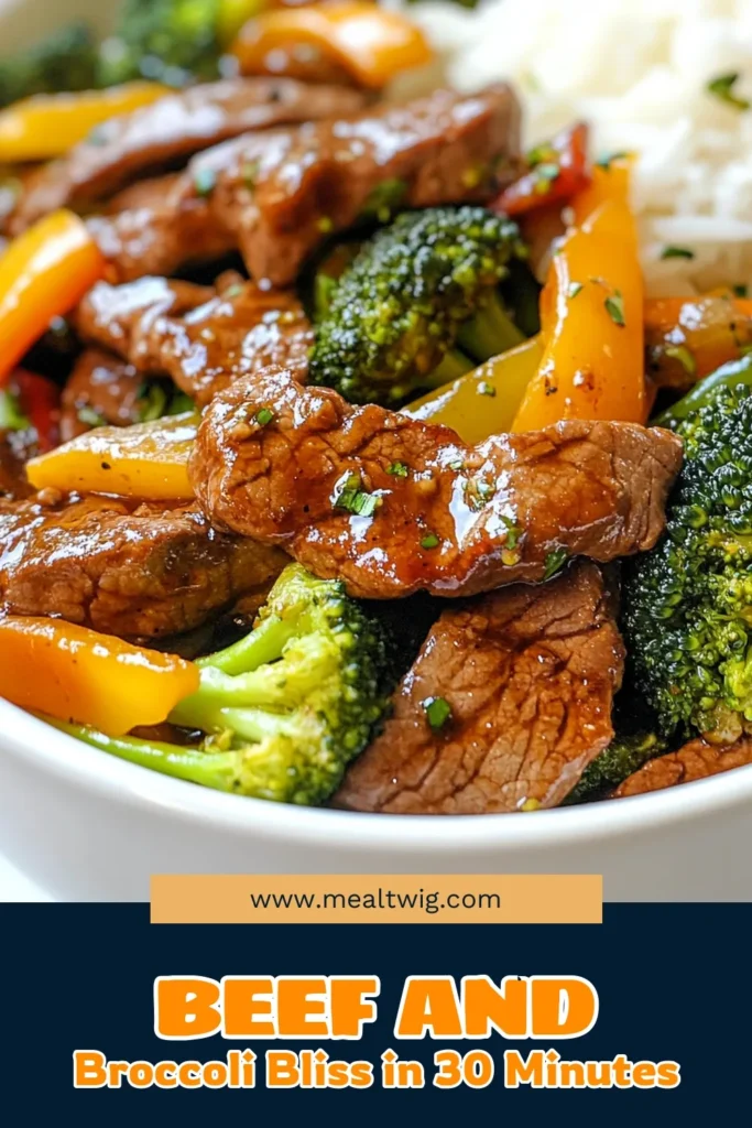 Looking for a quick weeknight dinner? Try this healthy beef and broccoli recipe! This easy beef stir fry combines tender beef sirloin and vibrant broccoli florets, all in one pan for a hassle-free meal. Perfect as a stir fry beef dish, it's packed with flavor and ready in just 30 minutes. Elevate your dinner game with this delicious beef and broccoli delight that your family will love. Save this recipe for later! #BeefAndBroccoliRecipe #EasyBeefStirFry #HealthyDinner #StirFryBeefDish