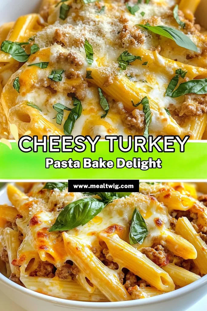 Discover the deliciousness of Cheesy Ground Turkey Pasta! This easy turkey pasta recipe features penne pasta with marinara sauce, layered with ricotta and mozzarella cheese for a wholesome, healthy turkey pasta dinner. Perfect for family weeknights, this baked pasta with cheese is sure to be a hit! Try it today and enjoy a cozy meal that everyone will love. Save this recipe now! #CheesyGroundTurkeyPasta #EasyTurkeyPastaRecipe #BakedPastaWithCheese #HealthyDinnerIdeas