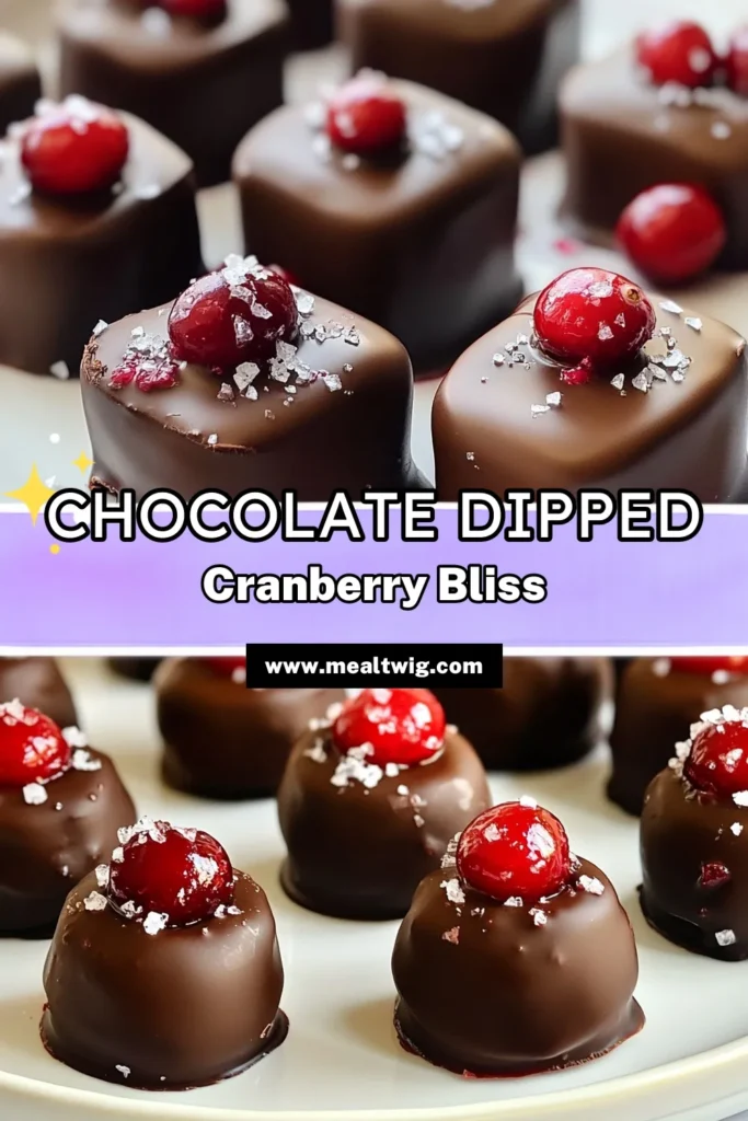 Indulge in this decadent chocolate dipped cranberry sauce that's the perfect blend of tart and sweet! This easy cranberry sauce dessert is a showstopper for your holiday gatherings. With bursts of flavor, chocolate covered cranberries are an unforgettable treat. Try this chocolate cranberry sauce recipe for a festive twist that everyone will love. Save for your next holiday dessert recipes! #CranberrySauce #HolidayDesserts #EasyDesserts #ChocolateCoveredCranberries