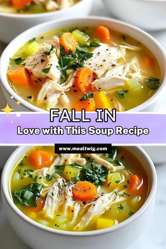 Discover the heartwarming comfort of Marry Me Chicken Soup, a creamy chicken soup recipe that’s both easy to make and utterly delicious. Packed with tender chicken, vibrant veggies, and comforting pasta, this homemade chicken soup is perfect for cozy nights. Ready in under an hour, it’s a delightful dish your loved ones will adore. Save this easy chicken soup recipe for your next family meal! #MarryMeChickenSoup #CreamyChickenSoup #ComfortingSoupWithPasta #HomemadeChickenSoup