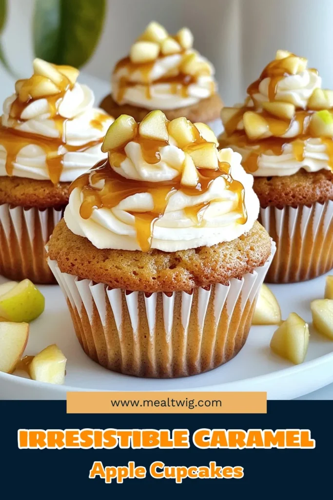 Indulge in the ultimate fall treat with these delicious Caramel Apple Cupcakes! With soft, fluffy cupcakes bursting with apple and caramel flavors, this easy recipe is a must-try for dessert lovers. Perfect for gatherings or cozy nights in, these cupcakes are topped with whipped cream and extra caramel for a delightful finish. Click through to explore the full recipe and enjoy baking these sweet delights today! #CaramelAppleCupcakes #BakingRecipes #FallTreats #DessertLovers