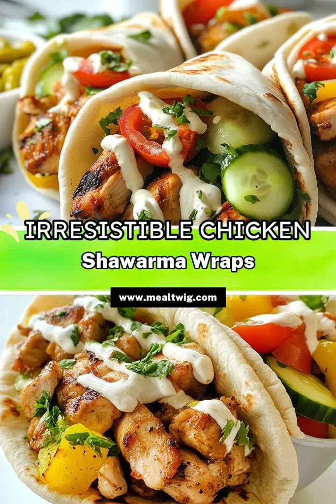 Savor the delicious flavors of this Chicken Shawarma Recipe with Garlic Sauce! This easy Chicken Shawarma is perfect for a family meal or entertaining guests. Enjoy marinated grilled chicken shawarma served in warm pita, topped with fresh veggies and a creamy homemade shawarma sauce. Elevate your weeknight dinners with this simple yet tasty recipe. Click to discover the full recipe now! #ChickenShawarma #EasyRecipes #HomemadeSauce #GrilledChicken