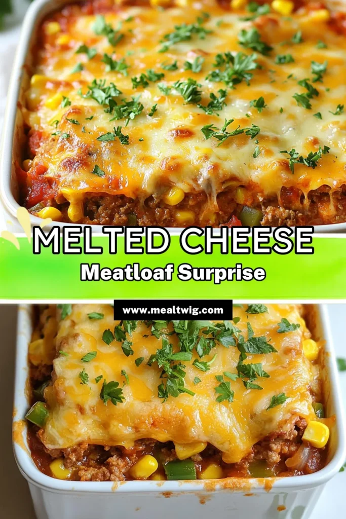 Discover the ultimate comfort food with this cheesy meatloaf casserole! This easy dinner casserole combines ground beef, breadcrumbs, and layers of melted cheese for a hearty meal your family will love. Perfect as a one-pan dinner recipe, this baked meatloaf with cheese is not only delicious but also simple to prepare. Save this recipe for a quick weeknight dinner that will impress everyone! #CheesyMeatloafCasserole #GroundBeefRecipes #EasyDinnerCasserole #OnePanDinnerRecipes