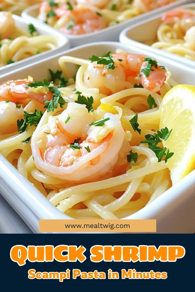 Savor the deliciousness of Minute Shrimp Scampi Pasta with this easy-to-follow recipe! In just 15 minutes, you can whip up a flavorful dish featuring succulent shrimp, garlic, and a splash of lemon. Perfect for busy weeknights or a cozy dinner, this recipe will elevate your pasta game. Click to explore the full recipe and bring vibrant flavors to your table tonight! #ShrimpScampi #EasyRecipes #PastaLovers #QuickMeals