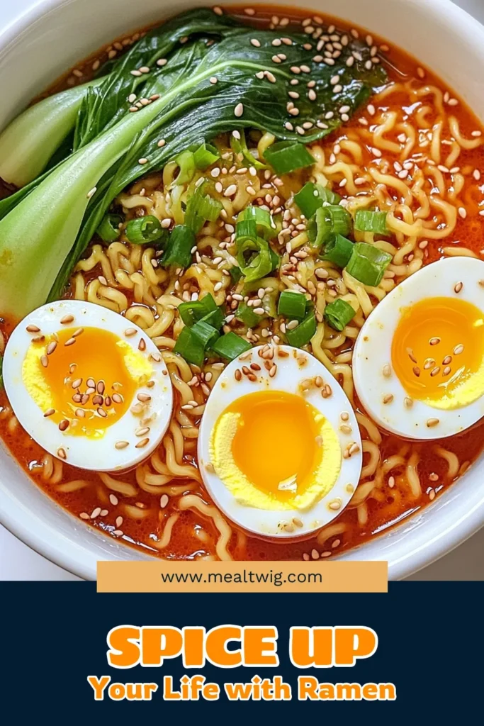 Spice up your meal with this delicious Fiery Garlic Chili Ramen recipe! This quick and easy dish combines fragrant garlic, zesty chili paste, and fresh vegetables for an unforgettable flavor experience. Perfect for a cozy night in or impressing guests, this ramen is both satisfying and simple to prepare. Click through to discover step-by-step instructions and more tasty tips! #RamenRecipe #SpicyFood #QuickMeals #ComfortFood