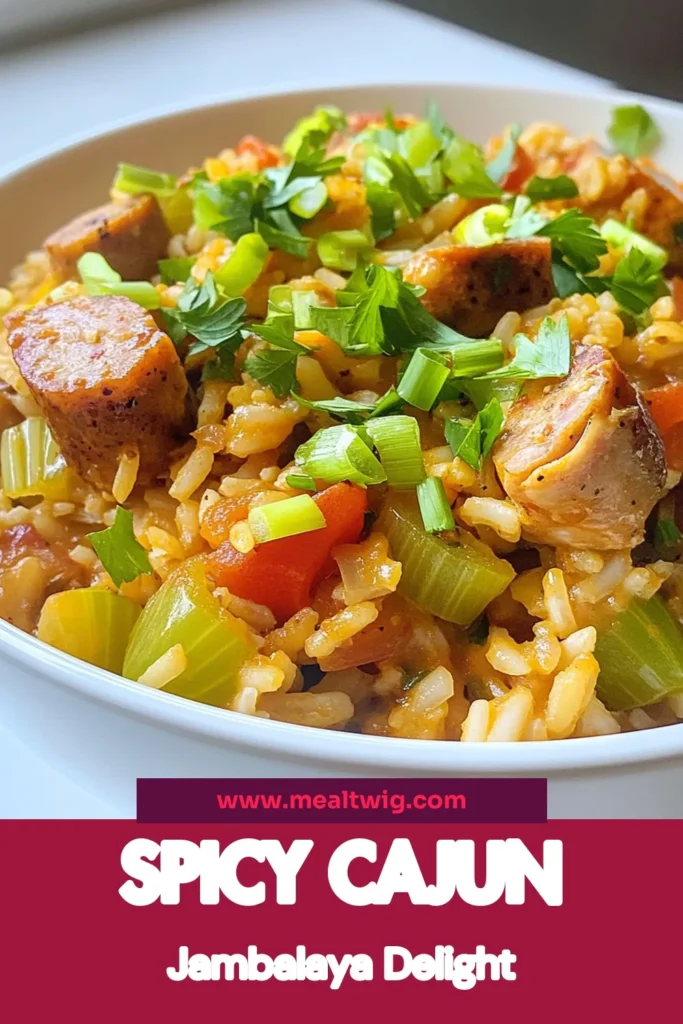 Discover the rich flavors of Cajun cuisine with this easy Cajun chicken jambalaya recipe! This one-pot jambalaya recipe combines tender chicken thighs, smoky sausage, and aromatic spices, creating a comforting dish perfect for any occasion. Learn how to make jambalaya that's flavorful and satisfying. Save this recipe for a delicious meal tonight! #CajunJambalaya #SausageJambalaya #EasyCajunRecipes #OnePotRecipes