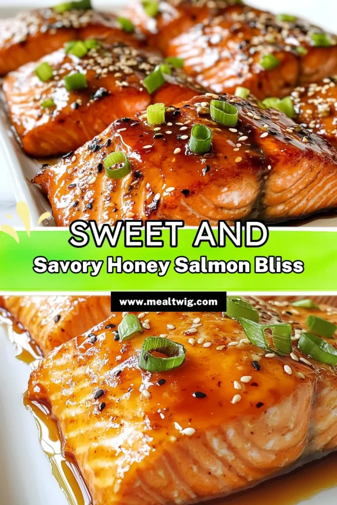 Discover the deliciousness of this honey glazed salmon recipe! This easy salmon marinade combines honey, soy sauce, and garlic for a mouthwatering flavor. Perfect for a quick dinner, this baked salmon with honey is not only tasty but also part of healthy salmon dishes. Ready in just 45 minutes, it's a nutritious option for busy weeknights. Save this recipe now for a delightful seafood experience! #HoneyGlazedSalmon #SalmonRecipe #HealthyEating #QuickDinnerRecipes
