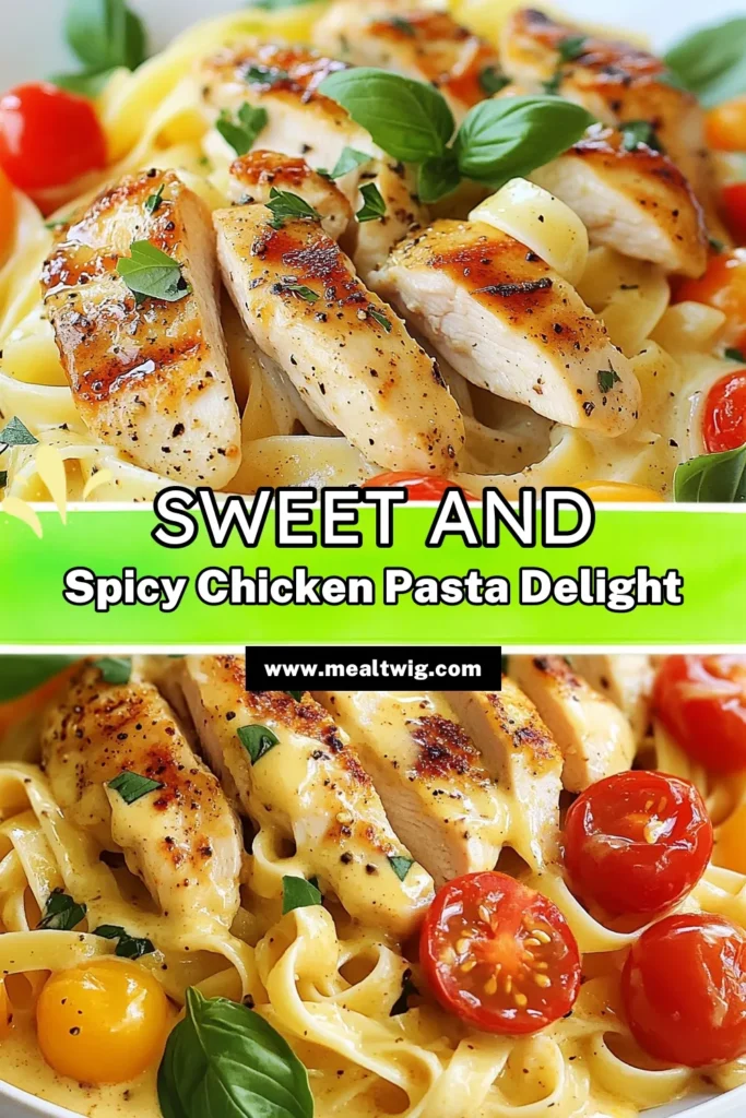 Savor the delightful flavors of Honey Pepper Chicken Pasta, a perfect blend of sweet and spicy for your dinner table. This creamy chicken fettuccine is an easy chicken pasta dinner ideal for quick weeknight meals. With a delicious honey garlic pasta recipe, you'll enjoy tender chicken and fresh veggies in a rich sauce. Make this dish tonight for a satisfying meal the whole family will love! Save this recipe for your next cooking adventure! #HoneyPepperChickenPasta #QuickWeeknightMeals #EasyChickenPastaDinner #HoneyGarlicPastaRecipe