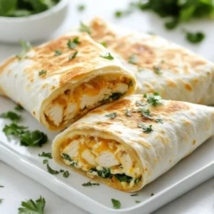 Melty Garlic Chicken Wraps Delicious and Flavorful Dish