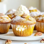 To make pumpkin cream cheese muffins, gather these items: - 1 cup pumpkin puree - 1/2 cup cream cheese, softened - 1/2 cup granulated sugar - 1/4 cup brown sugar, packed - 1/2 cup vegetable oil - 3 large eggs - 1 teaspoon vanilla extract - 1 1/2 cups all-purpose flour - 1 teaspoon baking powder - 1 teaspoon baking soda - 1 teaspoon ground cinnamon - 1/2 teaspoon ground nutmeg - 1/4 teaspoon ground ginger - 1/4 teaspoon salt - 1/4 cup chopped pecans (optional) These ingredients work together to create moist, flavorful muffins with a creamy center. The pumpkin and spices give a warm taste that feels like fall. You can add some fun extras to make your muffins even better: - 1/4 cup chopped pecans - 1/4 cup chocolate chips - 1/2 cup dried cranberries These additions add crunch or sweetness. Experiment to find what you like best. If you need to swap some ingredients, here are good options: - Use Greek yogurt instead of cream cheese for a lighter option. - Replace vegetable oil with melted coconut oil for a different flavor. - For a gluten-free version, use almond flour or a gluten-free blend. These swaps keep the muffins tasty while fitting your diet. Don't be afraid to make it your own! Start by preheating your oven to 350°F (175°C). This heat will help your muffins rise well. While your oven heats, prepare your muffin tin. Line it with paper liners or grease it lightly. Next, in a large bowl, beat the softened cream cheese. Mix it until it is smooth. Then, add the granulated sugar and brown sugar. Combine these until the mixture is creamy. Now, it's time for the pumpkin puree, vegetable oil, eggs, and vanilla extract. Add these to the cream cheese mix and beat until everything is smooth and creamy. In a separate bowl, gather your dry ingredients. Whisk together the all-purpose flour, baking powder, baking soda, cinnamon, nutmeg, ginger, and salt. This step ensures your muffins have the best texture. Mixing these dry items well helps them blend evenly into the batter. Once mixed, gradually add the dry ingredients to the wet mixture. Stir gently until just combined. Avoid overmixing; this keeps your muffins light and fluffy. If you like, fold in the chopped pecans for extra crunch. Now, divide the batter evenly among the muffin cups. Fill each cup about two-thirds full. This allows space for the muffins to rise. Place the tin in your preheated oven and bake for 18-22 minutes. Check for doneness with a toothpick. If it comes out clean, your muffins are ready. Once baked, let them cool in the pan for about five minutes. After that, transfer the muffins to a wire rack to cool completely. Enjoy the warm, cozy aroma as they cool! To make your muffins moist, use pumpkin puree that is not too watery. I recommend using canned pumpkin. This gives a rich flavor and keeps the muffins soft. Also, don't overmix the batter. Mix just until the dry ingredients blend with the wet ones. This helps keep them fluffy. Letting the muffins cool in the pan for a few minutes traps steam and adds moisture. You will need a few key tools to make these muffins. First, a mixing bowl, a whisk, and a spatula are essential. Use a muffin tin to bake and a cooling rack to cool your muffins. Lining the muffin tin with paper liners helps with easy serving. A toothpick is great for checking if your muffins are done. Many home cooks make simple mistakes. One common error is not measuring ingredients correctly. Use measuring cups and spoons for accuracy. Another mistake is baking at the wrong temperature. Always preheat your oven to 350°F (175°C). Lastly, avoid opening the oven door too early. This can cause the muffins to sink. Be patient and let them bake fully before checking. {{image_2}} You can make these pumpkin cream cheese muffins even more fun. Add seasonal flavors like cranberries or chocolate chips. Dried cranberries give a sweet-tart taste. These bits burst with flavor in every bite. Chocolate chips add a rich sweetness. You can even mix both! Just fold in about 1/2 cup of your chosen addition when you mix the batter. You can still enjoy these muffins if you need gluten-free or vegan options. For gluten-free muffins, swap all-purpose flour for a gluten-free blend. Look for a blend that works well in baking to keep the texture light. For a vegan version, replace the eggs with flax eggs. Mix 1 tablespoon of ground flaxseed with 2.5 tablespoons of water. Let it sit until it thickens. You can also use plant-based cream cheese instead of regular cream cheese. Frosting can add a tasty twist to your muffins. Try a maple cream cheese frosting for a rich flavor. Mix cream cheese with maple syrup until smooth. For a lighter touch, use whipped cream cheese. Just whip it until fluffy, then spread it on top. You can also sprinkle some chopped pecans or a dusting of powdered sugar. This will make your muffins look fancy and taste even better! Storing your pumpkin cream cheese muffins is easy. Let them cool fully on a wire rack. Once cool, place them in an airtight container. This keeps them fresh and moist. You can also use a resealable plastic bag. Just make sure to squeeze out the air before sealing. Store them at room temperature if you plan to eat them in a few days. Freezing these muffins is a great idea for later. First, wrap each muffin in plastic wrap. Then, place them in a freezer-safe bag or container. Make sure to label the bag with the date. You can freeze them for up to three months. When you're ready to eat, just take one out and let it thaw. You can warm it in the microwave or the oven for a few minutes. These muffins last about 3 to 5 days at room temperature. If they are in the fridge, they can last up to a week. Look for signs of spoilage. If the muffins smell off or have mold, it's time to toss them. A dry or hard texture means they are past their prime. Enjoy them fresh for the best taste! You can use Greek yogurt or cottage cheese as a cream cheese substitute. Both options add a creamy texture. They also keep the muffins moist. If you want a vegan option, try silken tofu. Blend it until smooth before adding it to the mixture. To make these muffins healthier, consider these tips: - Use whole wheat flour instead of all-purpose flour. - Reduce the granulated sugar by half. - Substitute applesauce for the vegetable oil. - Add in some flaxseed or chia seeds for extra fiber. These changes still keep the muffins tasty while boosting nutrition. Yes, you can use canned pumpkin. It saves time and is very convenient. Just make sure to use pure pumpkin, not pumpkin pie filling. Canned pumpkin has a similar flavor and texture to fresh puree. This makes it a great option for your muffins. In this blog post, I covered the key ingredients and steps for making great muffins. You learned about optional flavors and common substitutions. I also shared tips to keep your muffins moist and tools to use. Seasonal variations can elevate your recipe, and I included storage tips to prolong freshness. Remember, avoiding common mistakes can lead to better results. Enjoy baking muffins with these insights, and don't hesitate to experiment with flavors and storage to fit your needs!
