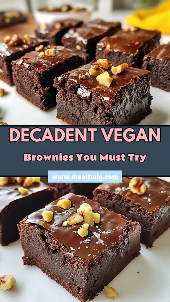 Discover the joy of baking with these Best Vegan Fudgy Brownies! This easy vegan dessert is made with almond butter for a delicious twist. Enjoy a healthy chocolate brownies recipe that’s dairy-free and packed with flavor. Perfect for satisfying your sweet tooth, these almond butter brownies are rich, fudgy, and sure to impress! Save this recipe for your next treat! #VeganFudgyBrownies #DairyFreeBrownies #HealthyChocolateBrownies #EasyVeganDessert