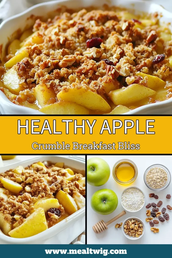 Start your day off right with this delicious and nutritious Healthy Breakfast Apple Crumble! Packed with wholesome ingredients, this breakfast crumble recipe features juicy apples, rolled oats, and an almond flour crumble topping. It's a perfect healthy oatmeal breakfast that doubles as a nutritious apple dessert. Try it today and savor the flavors of fall. Save this recipe for a wholesome start to your mornings! #HealthyAppleCrumble #BreakfastCrumbleRecipe #NutritiousDessert #OatmealRecipe
