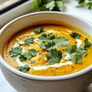 - 1 medium butternut squash, peeled and cubed - 2 medium sweet potatoes, peeled and cubed - 1 large onion, chopped - 3 cloves garlic, minced - 1 inch ginger, grated - 1 can (14 oz) coconut milk - 4 cups vegetable broth - 2 tablespoons olive oil - 1 tablespoon curry powder - 1 teaspoon smoked paprika - 1/2 teaspoon cayenne pepper (adjust to taste) - Salt and pepper to taste To make this soup, you need fresh, wholesome ingredients. Butternut squash and sweet potatoes give it a warm, sweet flavor. Chopped onion and minced garlic add depth. Grated ginger brings a nice zing. Coconut milk makes it creamy and rich. - Fresh cilantro - Drizzle of coconut milk For garnishes, fresh cilantro adds a pop of color and flavor. A drizzle of coconut milk gives an extra creamy touch. You can even add a sprinkle of cayenne pepper for a spicy finish. - Large pot - Immersion blender (or regular blender) - Measuring cups and spoons You will need a large pot to cook the soup. An immersion blender helps you blend the soup to a smooth texture. If you don't have one, a regular blender works too. Measuring cups and spoons ensure you add the right amounts of each ingredient. {{ingredient_image_1}} Start by heating olive oil in a large pot over medium heat. Add the chopped onion and saut&eacute; for about five minutes. You want the onion to become soft and clear. Next, stir in the minced garlic and grated ginger. Cook these for one more minute until they smell great. Now it's time to add flavor. Sprinkle in the curry powder, smoked paprika, and cayenne pepper. Mix these spices well with the onions, garlic, and ginger. This blend will give the soup its unique kick. After your base is ready, it's time for the star ingredients! Add the cubed butternut squash and sweet potatoes to the pot. Stir everything together to coat the veggies with the spices. Then, pour in the vegetable broth and bring the pot to a boil. Once it&rsquo;s boiling, reduce the heat to low, cover the pot, and let it simmer. You want to cook it for about 20 to 25 minutes. Check the squash and sweet potatoes; they should be soft and tender. When your soup is ready, remove the pot from the heat. Grab an immersion blender and puree the soup until it&rsquo;s smooth. If you don't have one, you can use a regular blender. Just be careful when transferring the hot soup in batches. Now, stir in the coconut milk. This gives the soup a creamy texture. Taste the soup and adjust the seasoning if needed. If it&rsquo;s too thick, add a little more vegetable broth or water. Finally, return the pot to medium heat and warm it through for about five minutes. Enjoy your spicy butternut sweet potato soup! - Modifying cayenne pepper: Start with 1/4 teaspoon of cayenne pepper. Taste the soup. If you want more heat, add more. Adjust slowly. Each person has different spice tolerance. - Alternative spices for heat: Try crushed red pepper flakes or a dash of hot sauce. These can add heat without changing the soup's flavor too much. - Presentation ideas with garnishes: Serve the soup in deep bowls. Top with fresh cilantro leaves. A drizzle of coconut milk makes it look fancy. You can even sprinkle a bit of cayenne on top for color. - Pairing with bread or salad: This soup tastes great with crusty bread. A simple side salad adds freshness. Try a green salad with lemon dressing for a nice contrast. - Prepping vegetables in advance: Chop the butternut squash and sweet potatoes the day before. Store them in the fridge. This saves time when you are ready to cook. - Using store-bought vegetable broth: If you're short on time, use pre-made vegetable broth. It saves effort while still giving great flavor. Just check the label for quality. Pro Tips Choose the Right Squash: Opt for a firm butternut squash that feels heavy for its size. This ensures the best texture and flavor in your soup. Adjust Spice Levels: If you prefer a milder soup, reduce the cayenne pepper or omit it entirely. You can always add more spice later when serving. Blend for Creaminess: For an ultra-smooth texture, use an immersion blender directly in the pot or blend in small batches using a countertop blender. Garnish for Appeal: Enhance presentation by garnishing with a swirl of coconut milk and a sprinkle of fresh cilantro before serving. {{image_2}} You can switch up the veggies in this soup. Carrots add a sweet touch. Parsnips bring a nice earthy flavor. If you want a dairy-free option, swap out coconut milk for almond or cashew milk. You&rsquo;ll still get creaminess without the dairy. To brighten the soup, add lime juice right before serving. This small change gives it a fresh zing. You can also try different herbs. Fresh basil or thyme can change the flavor profile and make it more exciting. You might enjoy a creamy style of soup. Blend it until smooth for a velvety texture. Some prefer a chunky style. Leave pieces of veggies for a heartier bite. For garnishes, try fresh cilantro, a drizzle of coconut milk, or a sprinkle of chili flakes. Each option adds a unique touch to your dish. Store your soup in an airtight container. This keeps it fresh and tasty. It can last in the fridge for about 3 to 5 days. Make sure to let it cool before sealing. This helps prevent condensation inside the container. To freeze the soup, pour it into freezer-safe containers. Leave some space at the top. The soup will expand as it freezes. It stays good for up to 3 months. When you're ready to eat, move it to the fridge to thaw overnight. For the best texture, avoid microwaving from frozen. You can reheat the soup on the stove or in the microwave. For the stove, pour it into a pot and warm over medium heat. Stir often to keep it smooth. In the microwave, heat in short bursts. Check every minute to prevent overcooking. This keeps your soup creamy and flavorful. To add more heat to your soup, increase the cayenne pepper. Start with 1 teaspoon and adjust based on your taste. You can also add chopped jalape&ntilde;os or crushed red pepper flakes. For a smoky kick, try adding more smoked paprika. Taste the soup while cooking to get it just right. Yes, you can use frozen butternut squash and sweet potatoes. They save time and still taste great. Just make sure to adjust the cooking time. Frozen veggies may cook faster, so check for tenderness after 15 minutes. If they need more time, simmer until soft. Yes, this soup is vegan! All the ingredients are plant-based. The coconut milk provides creaminess without dairy. If you want to switch up flavors, you can use almond or cashew milk instead. Enjoy this wholesome soup knowing it fits a vegan diet perfectly! This blog post covered how to make a delicious soup using butternut squash and sweet potatoes. You learned about the ingredients, tools, and steps needed to prepare the base, cook the soup, and blend it to the right consistency. We also discussed tips for adjusting spice levels and serving suggestions to enhance your dish. Remember, this soup is flexible. Feel free to experiment with ingredients and garnishes. Enjoy making this recipe and the warmth it brings to your table!