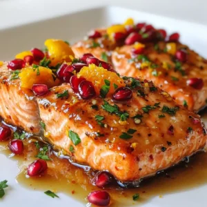 Pomegranate Orange Salmon Flavorful and Easy Recipe