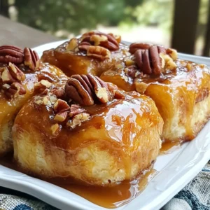 - 2 cups all-purpose flour - 1 cup milk, warmed - 1/4 cup granulated sugar - 1 packet (2 1/4 teaspoons) active dry yeast These basic items are key to making your sticky buns rise and shine. The all-purpose flour gives the dough its structure. Warm milk helps dissolve the sugar and activates the yeast. Granulated sugar sweetens the dough and feeds the yeast, allowing it to bloom. The active dry yeast is what makes the dough rise. - 1/4 cup unsalted butter, melted - 1 large egg - 1 teaspoon vanilla extract - 1/2 teaspoon salt Next, we have some important extras. Unsalted butter adds richness to the dough. The large egg helps bind everything together. Vanilla extract gives a warm flavor, while salt balances all the sweetness. - 1 cup pecans, chopped - 1/2 cup brown sugar, packed - 1/4 cup light corn syrup - 1 tablespoon ground cinnamon Now for the fun part&mdash;the toppings! Chopped pecans add crunch and flavor. Brown sugar gives the caramel a rich taste. Light corn syrup helps create that sticky texture. Ground cinnamon adds warmth, making your sticky buns smell amazing! Gather all these ingredients, and you're ready to make some delicious caramel pecan sticky buns. Each item plays an important role in creating the perfect treat! {{ingredient_image_1}} To start, we need to activate the yeast. In a small bowl, mix warm milk, sugar, and yeast. Wait about five minutes. The mixture should get frothy. This shows the yeast is ready to work. Next, we mix the wet ingredients. In a large bowl, combine melted butter, egg, vanilla, and salt. Add the frothy yeast mixture and stir well. Now, let&rsquo;s add the dry ingredients. Gradually mix in the flour. Stir until a soft dough forms. Kneading is next. Place the dough on a floured surface. Knead it for five to seven minutes. The dough should feel smooth and elastic. Now, it's time for the first rise. Place the dough in a greased bowl. Cover it with a kitchen towel. Let it rise in a warm spot for about an hour. It should double in size. While the dough rises, prepare the caramel mixture. In a saucepan, combine brown sugar, corn syrup, and butter. Cook over medium heat. Stir until the mixture is smooth and bubbling. Once ready, remove it from the heat and stir in chopped pecans. Once the dough has risen, roll it out on a floured surface. Aim for a rectangle about twelve by fifteen inches. Then, spread melted butter over the dough. Sprinkle brown sugar and cinnamon evenly on top. This adds sweetness and spice. Next, roll the dough tightly from the long side into a log. Cut the log into twelve equal pieces. Place them cut side down in the greased baking pan. Cover the pan with a towel. Let the buns rise for another thirty minutes. After this rise, preheat your oven to 350&deg;F (175&deg;C). Once the buns have risen, bake them for twenty-five to thirty minutes. They should turn golden brown. Allow the buns to cool in the pan for about five minutes. Then, carefully invert them onto a serving platter, so the caramel is on top. Enjoy your delicious creation! - Under-kneading the dough: Kneading helps develop gluten. This gives your buns a nice rise. If you skip this step, your buns may turn out dense. Knead until the dough feels smooth and elastic. - Skipping the rise times: Allowing the dough to rise is key. This step helps the yeast work. If you rush this, the buns won&rsquo;t be fluffy. Always wait until the dough has doubled in size. - Tips for a smooth caramel: Use medium heat to melt your sugar. Stir gently and watch closely. If it gets too hot, it can burn. Stir until your caramel is bubbly and smooth. - Adjusting sweetness levels: Taste your caramel before pouring it. If it&rsquo;s too sweet, add a pinch of salt. This can balance the flavors nicely. You want the richness without overwhelming sweetness. - Best serving temperature: Serve your sticky buns warm. This enhances the gooey caramel and soft texture. They taste best right out of the oven. - Presentation ideas: Drizzle extra caramel over the tops. Add whole pecans for a nice touch. Arrange them on a pretty platter to impress your guests. Pro Tips Fresh Yeast: Always check the expiration date on your yeast package to ensure it&rsquo;s active for the best rise. Room Temperature Ingredients: Make sure your egg and butter are at room temperature for a smoother dough texture. Grease Well: Don&rsquo;t skimp on greasing the baking pan to prevent the sticky buns from sticking to the bottom. Cooling Time: Allow the buns to cool slightly before inverting to prevent the caramel from running off. {{image_2}} You can switch things up with flavor variations. Adding chocolate chips to the dough gives a sweet twist. Just sprinkle a cup of chips when you add the brown sugar and cinnamon. This adds richness and fun to each bite. You can also adjust spices to your taste. If you like a warm touch, add a pinch of nutmeg or allspice. This small change makes a big difference in flavor. If you need dietary modifications, there are great options. For gluten-free buns, use a gluten-free flour blend. Make sure the blend has xanthan gum for the best texture. You can also make these buns vegan. Replace the egg with a flax egg, made from one tablespoon of flaxseed meal and three tablespoons of water. Substitute milk with almond or oat milk and use vegan butter. Change up the toppings for more variety. Cream cheese frosting on top adds a creamy, sweet layer. Make it by mixing cream cheese with powdered sugar and vanilla. For a fruity touch, try adding sliced bananas or apples. You can switch nuts too! Walnuts or almonds work well, giving a different crunch. These small changes keep the recipe fresh and exciting. To keep your sticky buns fresh, store them properly. For short-term storage, place them in the fridge. Use an airtight container or cover them tightly with plastic wrap. They will last up to five days in the fridge. For long-term storage, consider freezing them. This method allows you to enjoy sticky buns later. Reheating your sticky buns is easy! The best method is using an oven. Preheat your oven to 350&deg;F (175&deg;C). Place the buns on a baking sheet and cover them with foil. Heat for about 10 to 15 minutes. This method keeps the buns warm and soft. You can also use a microwave. Heat each bun for about 15 to 20 seconds. This will warm them quickly, but they may lose some texture. You can freeze sticky buns both before and after baking. To freeze before baking, assemble the buns in the pan, cover with plastic wrap, and freeze. Bake them straight from the freezer, adding a few extra minutes to the baking time. For freezing after baking, let the buns cool completely. Wrap each bun in plastic wrap, then place them in a freezer-safe bag. They will stay fresh for up to three months. You can use instant yeast as a great alternative. Use the same amount; there&rsquo;s no need to activate it first. This speeds up the process since it can be mixed directly into the dry ingredients. If you don't have yeast, baking powder is another option. Use two teaspoons of baking powder for each packet of yeast. Just remember, using baking powder will change the texture and flavor slightly. You can prepare the dough in advance. After making the dough, let it rise. Then, cover it and place it in the fridge. You can leave it there overnight. When you are ready, take it out and let it come to room temperature. This saves you time on baking day. Another option is to prepare the sticky buns fully and refrigerate them. Just remember, make sure they rise while in the fridge. Yes, you can double the recipe easily. Just remember to double each ingredient. Keep in mind that you may need to adjust the baking time. Check the buns a few minutes earlier. They might need a bit more time to bake fully, depending on your oven. In this blog post, we explored making sticky buns from scratch. We covered essential ingredients, step-by-step instructions, and helpful tips. We looked at tasty variations and smart storage solutions. Remember, careful kneading and proper rising are key. Whether you add chocolate or go vegan, these buns can fit your taste. Enjoy creating a warm treat that brightens any day! With these tips, you&rsquo;ll impress everyone with your baking skills. Enjoy your sticky buns and share them with friends and family!