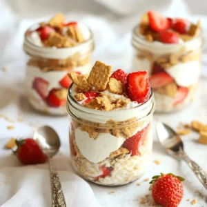 Strawberry Cheesecake Overnight Oats Delightful Recipe