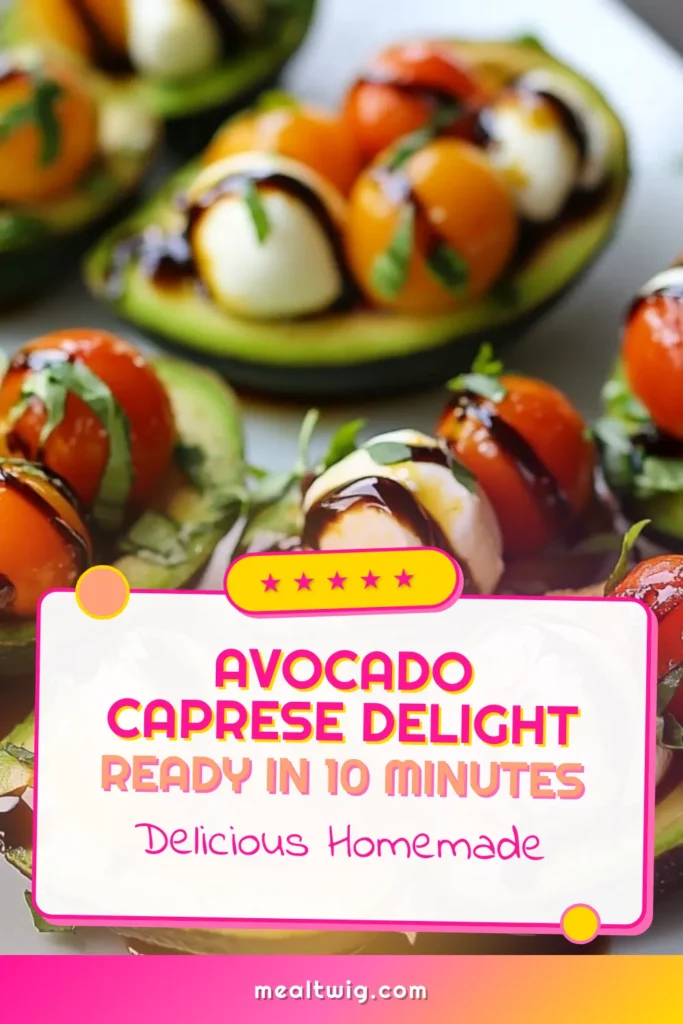 Looking for a delicious twist on healthy avocado dishes? Try these Caprese stuffed avocados! This easy appetizer combines ripe avocados, fresh mozzarella salad, and vibrant cherry tomatoes, perfect for any occasion. Ready in just 10 minutes, these avocados are not only a feast for the eyes but also a treat for your taste buds. Save this recipe for your next gathering! #CapreseStuffedAvocados #AvocadoRecipes #HealthyEating #EasyAppetizers
