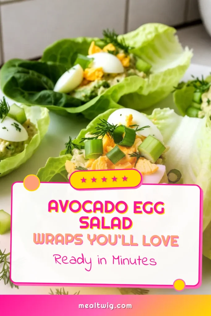 Discover a delightful Avocado Egg Salad recipe perfect for a healthy, low-carb lunch! These lettuce wraps with avocado are not only quick to prepare but also incredibly satisfying. With creamy avocado, hard-boiled eggs, and a hint of Dijon, you'll love this easy avocado salad. Ideal for meal prep or a fresh snack, these wraps are sure to impress. Try them today and elevate your lunch game! #LowCarbLunch #HealthyEggSalad #AvocadoRecipes #LettuceWraps
