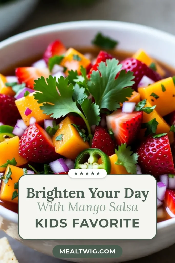 Elevate your summer gatherings with this Sweet and Spicy Strawberry Mango Salsa! This fresh fruit salsa recipe combines ripe strawberries and mango, with a hint of jalapeño for a tropical twist. Perfect as an easy salsa for summer, it’s ideal for parties or as a zesty topping for grilled dishes. Ready in just 30 minutes, this salsa is sure to impress. Try it today and enjoy the burst of flavors! #StrawberryMangoSalsa #TropicalSalsa #FruitSalsa #EasySalsa