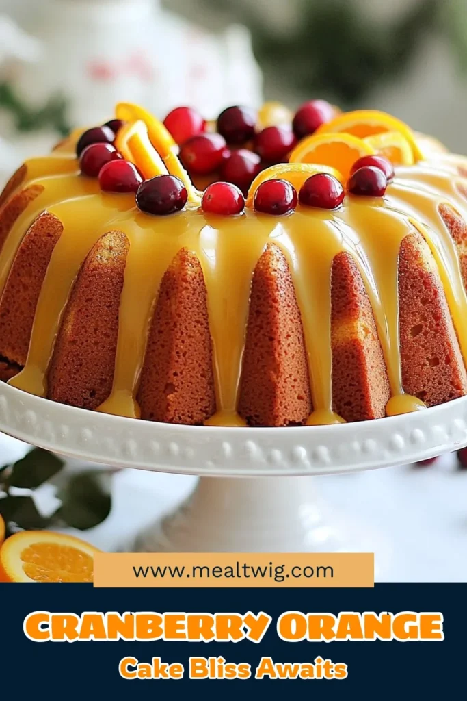 Indulge in the festive flavor of this Cranberry Orange Bundt Cake! This easy Cranberry Cake Recipe features fresh cranberries and zesty orange, perfect for any holiday gathering. The Orange Zest Bundt Cake is not only delicious but also visually stunning. With our simple steps, you’ll create a show-stopping Holiday Bundt Cake Recipe that will impress everyone. Save this recipe and delight your guests! #CranberryOrangeBundtCake #BundtCake #HolidayBaking #CranberryDessert