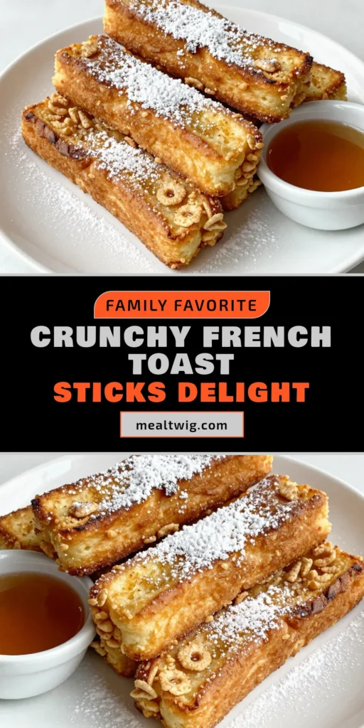 Indulge in the fun twist of Cap’n Crunch French Toast with this easy French Toast Sticks Recipe! Perfect for busy mornings, these crunchy French toast sticks are coated in sweet Cap’n Crunch and served with maple syrup dipping. Everyone will love this delightful breakfast treat! Get ready to elevate your breakfast game and make your mornings delicious. Try this recipe today! #BreakfastIdeas #FrenchToast #EasyRecipes #CapnCrunch