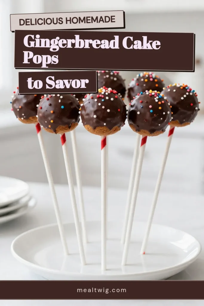 Indulge in the sweetness of Gingerbread Cake Pops—an irresistible holiday dessert recipe that’s perfect for festive gatherings! These chocolate dipped cake pops combine classic gingerbread flavors with fun presentation. Easy to make and wonderfully decorative, they’re ideal for parties or as homemade gifts. Try this gingerbread recipe and make your celebrations extra special. Save this delightful treat for your holiday baking inspiration! #GingerbreadCakePops #HolidayDessertRecipes #FestiveCakePops #GingerbreadRecipes