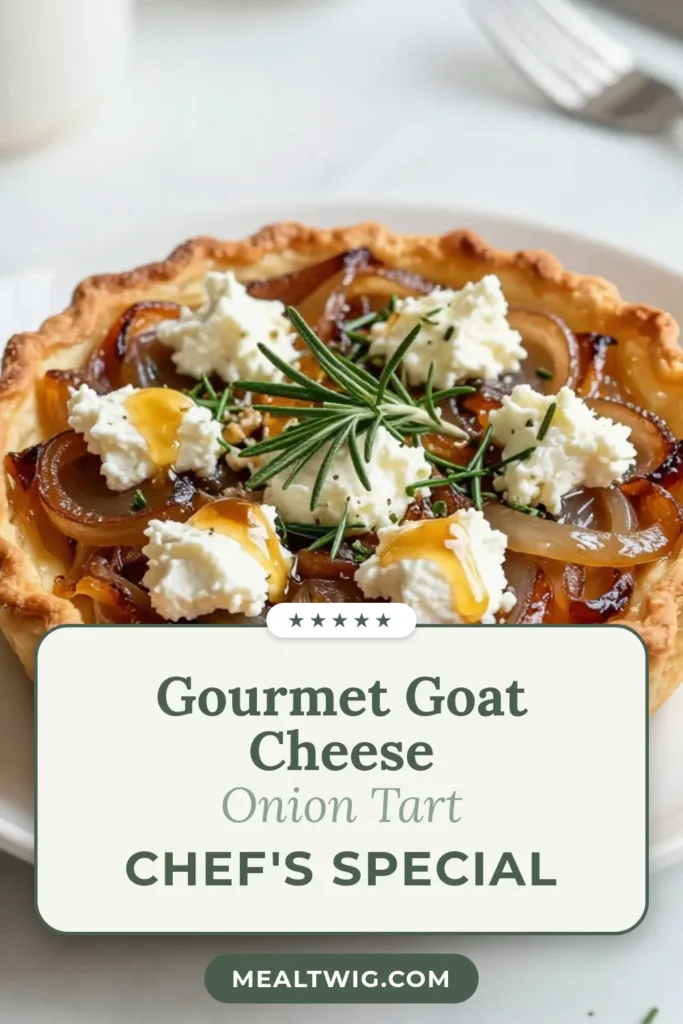 Discover the perfect Caramelized Onion Tart Recipe that’s sure to impress! This goat cheese puff pastry tart combines sweet, balsamic caramelized onions with creamy goat cheese for a delightful flavor explosion. Ideal for parties, this savory tart recipe is an easy appetizer that everyone will love. Don’t miss out—save this delicious balsamic onion goat cheese tart for your next gathering! #TartRecipes #EasyAppetizers #GoatCheese #PuffPastry