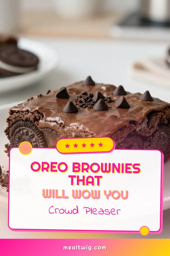 Indulge in these delicious Oreo stuffed brownies that combine the rich goodness of chocolate cookie brownies with the classic Oreo flavor. This easy brownie recipe with Oreos is perfect for satisfying your sweet cravings. Bake a batch of fudgy Oreo brownies for your family and watch them disappear! Try this simple recipe today and elevate your dessert game! Save this pin for later! #OreoStuffedBrownies #BrownieRecipeWithOreos #EasyBrownieDesserts #FudgyOreoBrownies