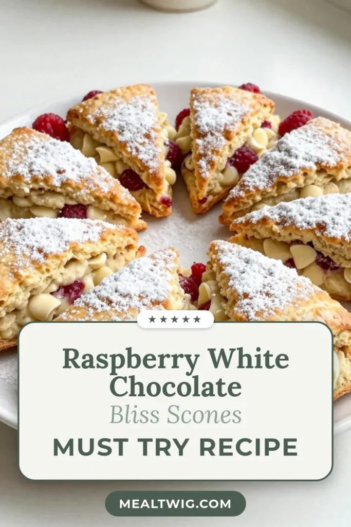Indulge in these delightful Raspberry White Chocolate Scones! This easy scone recipe is perfect for anyone looking to bake homemade scones with raspberries from scratch. With fresh raspberries and creamy white chocolate, these scones make a wonderful addition to breakfast or afternoon tea. Follow our quick steps to create a memorable white chocolate dessert. Try it today and save the recipe for later! #SconeRecipe #BakingFromScratch #WhiteChocolateDessert #RaspberryScones