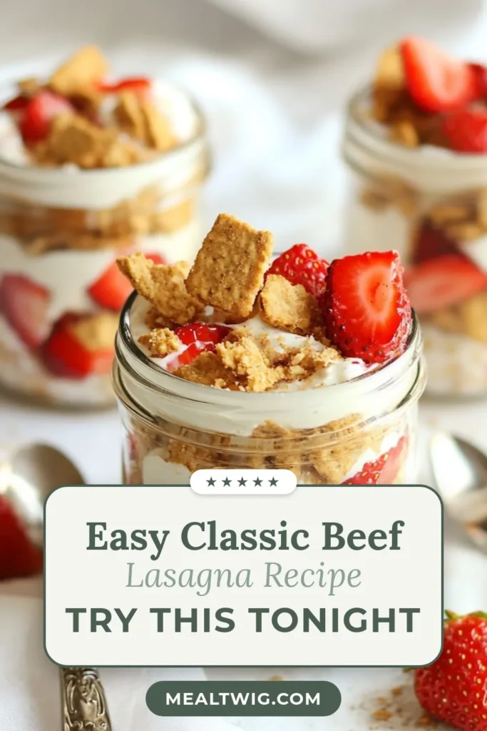 Indulge in a deliciously creamy treat with our Strawberry Cheesecake Overnight Oats! This easy overnight oats recipe combines rolled oats, Greek yogurt, and fresh strawberries for a healthy breakfast idea that's perfect for busy mornings. Enjoy a no-cook breakfast recipe that's as delightful as dessert. Prep in just 10 minutes and wake up to a tasty, nutritious meal! Try it today and savor the flavor. #HealthyBreakfast #OvernightOats #BreakfastIdeas #NoCookRecipes