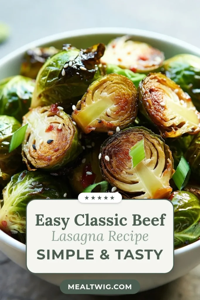 Discover a delicious twist on a classic with this Honey Sriracha Brussels sprouts recipe! This spicy Brussels sprouts dish features crispy, roasted Brussels sprouts drizzled with a sweet and fiery honey Sriracha sauce. Perfect as a healthy Brussels sprouts side or an easy Brussels sprouts appetizer, it’s ideal for any occasion. Try this recipe today and transform your vegetable game! Save for later! #HoneySrirachaBrusselsSprouts #RoastedBrusselsSprouts #HealthySideDishes #EasyAppetizers