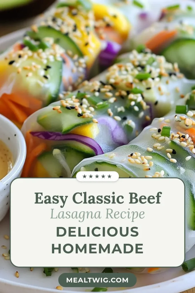 Discover the vibrant world of Rainbow Veggie Spring Rolls! This fresh vegetable spring rolls recipe is packed with crunchy veggies and wrapped in delicate rice paper, making it a perfect healthy snack or appetizer. Don't forget to pair your colorful spring rolls with a delicious healthy spring roll dipping sauce for an extra flavor burst. Ready to make your own? Save this recipe for a fun cooking day! #HealthyEating #SpringRolls #VeggieRecipes #Foodie